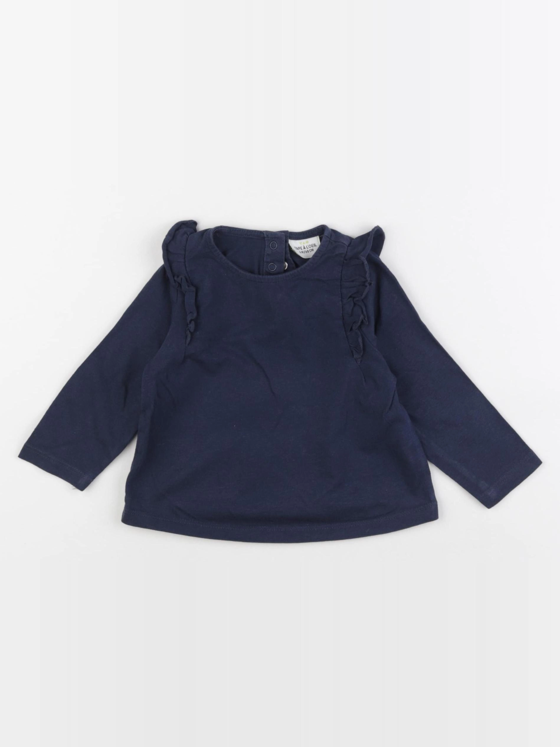 Tape à l'oeil - tee-shirt bleu - 6 mois