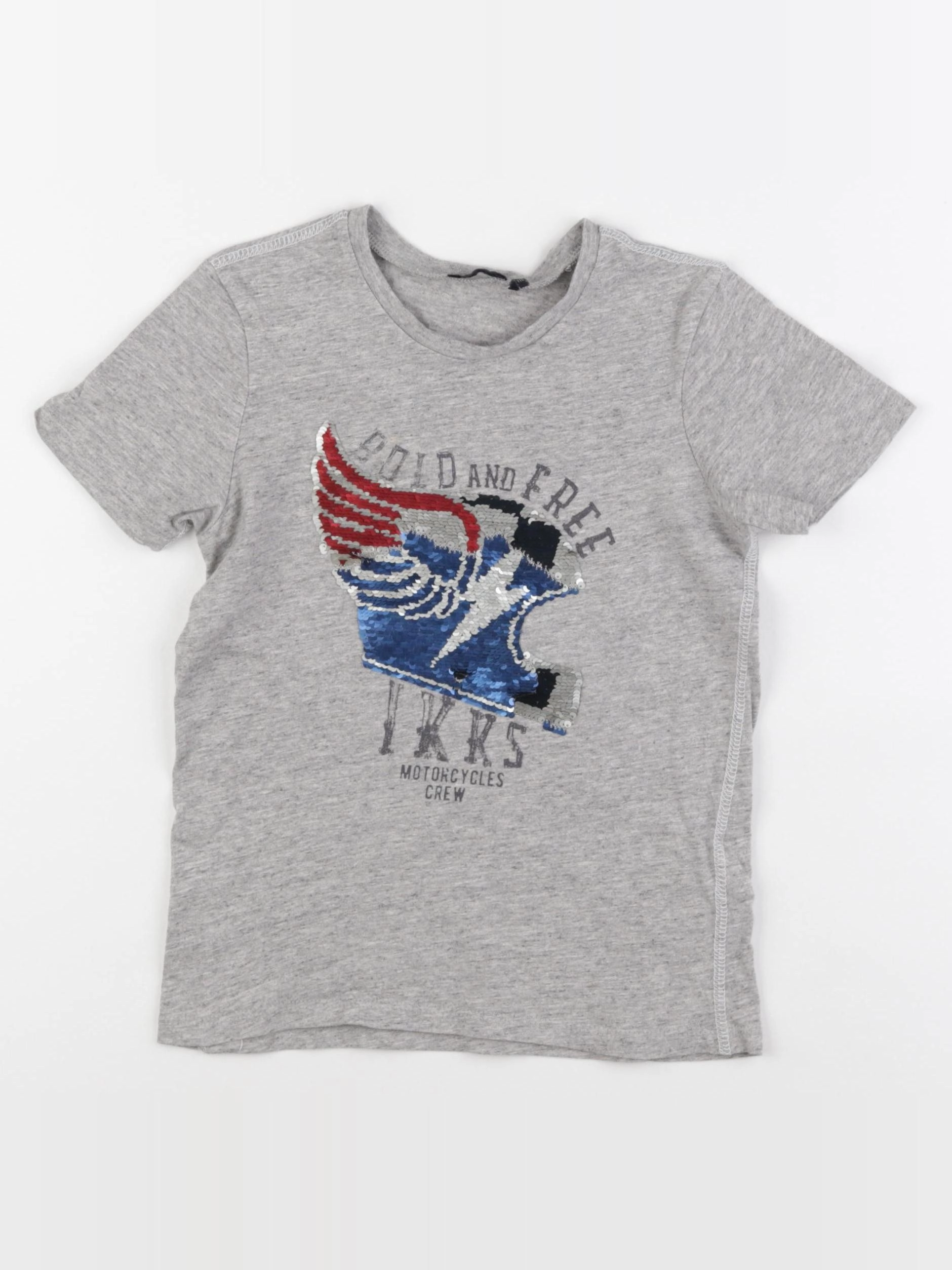 IKKS - tee-shirt gris - 6 ans