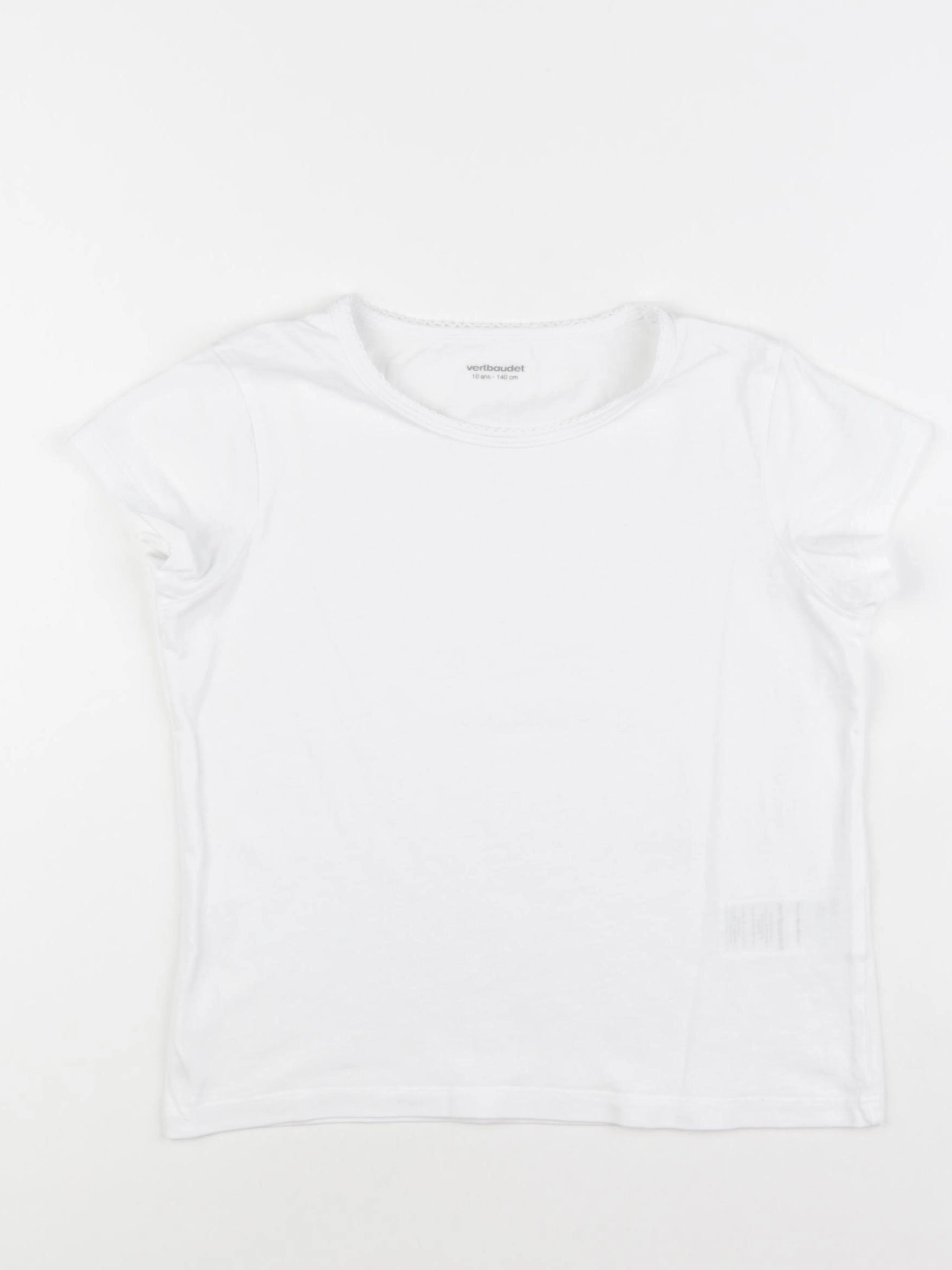 Vertbaudet - maillot de corps blanc - 10 ans