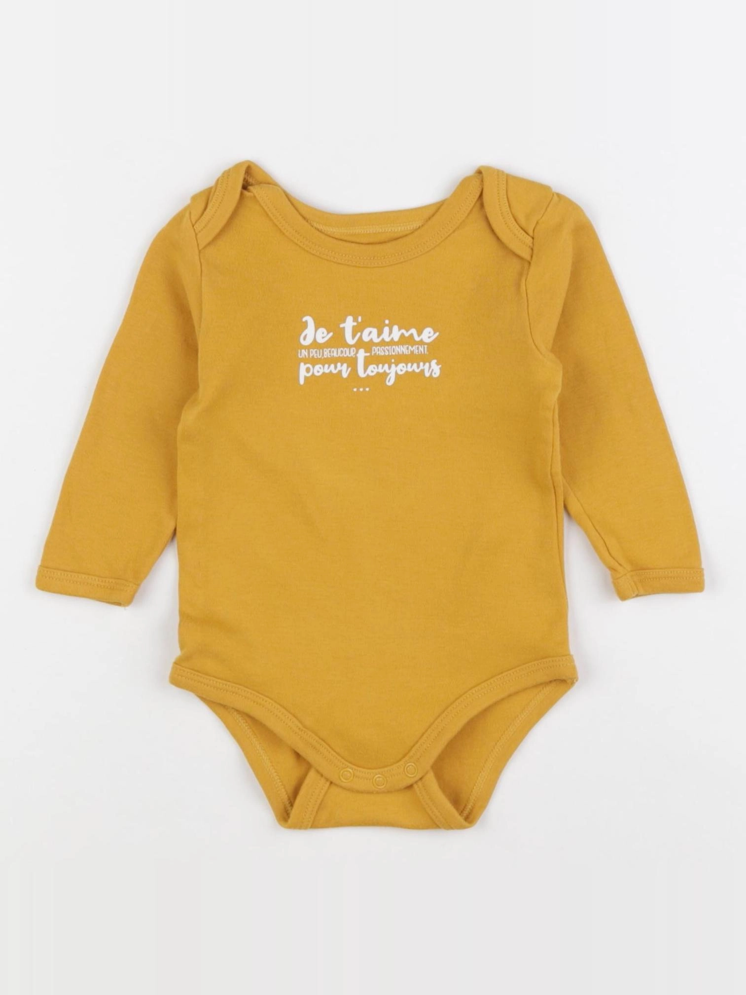 Vertbaudet - body jaune - 9 mois
