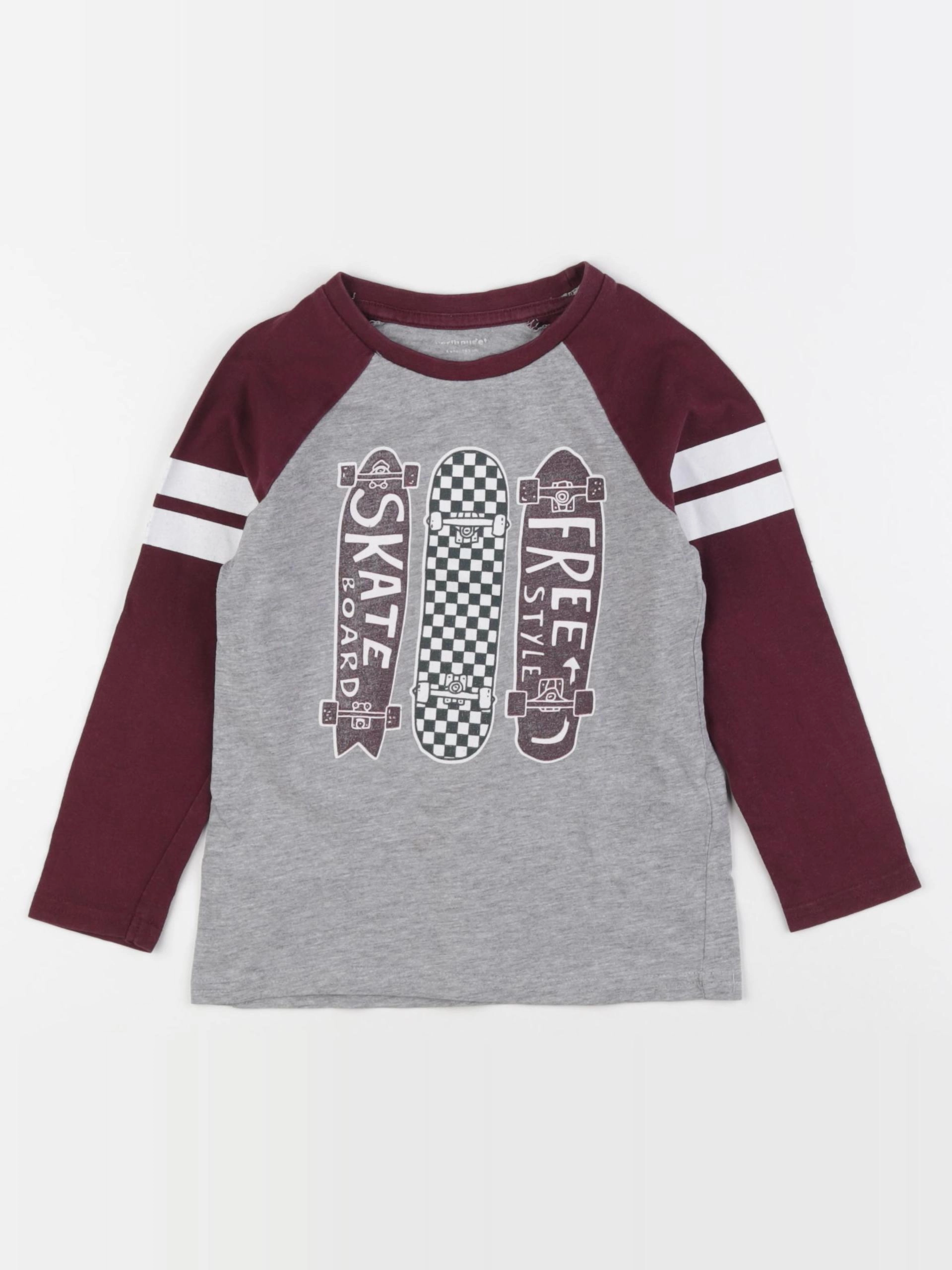 Vertbaudet - tee-shirt gris - 4 ans
