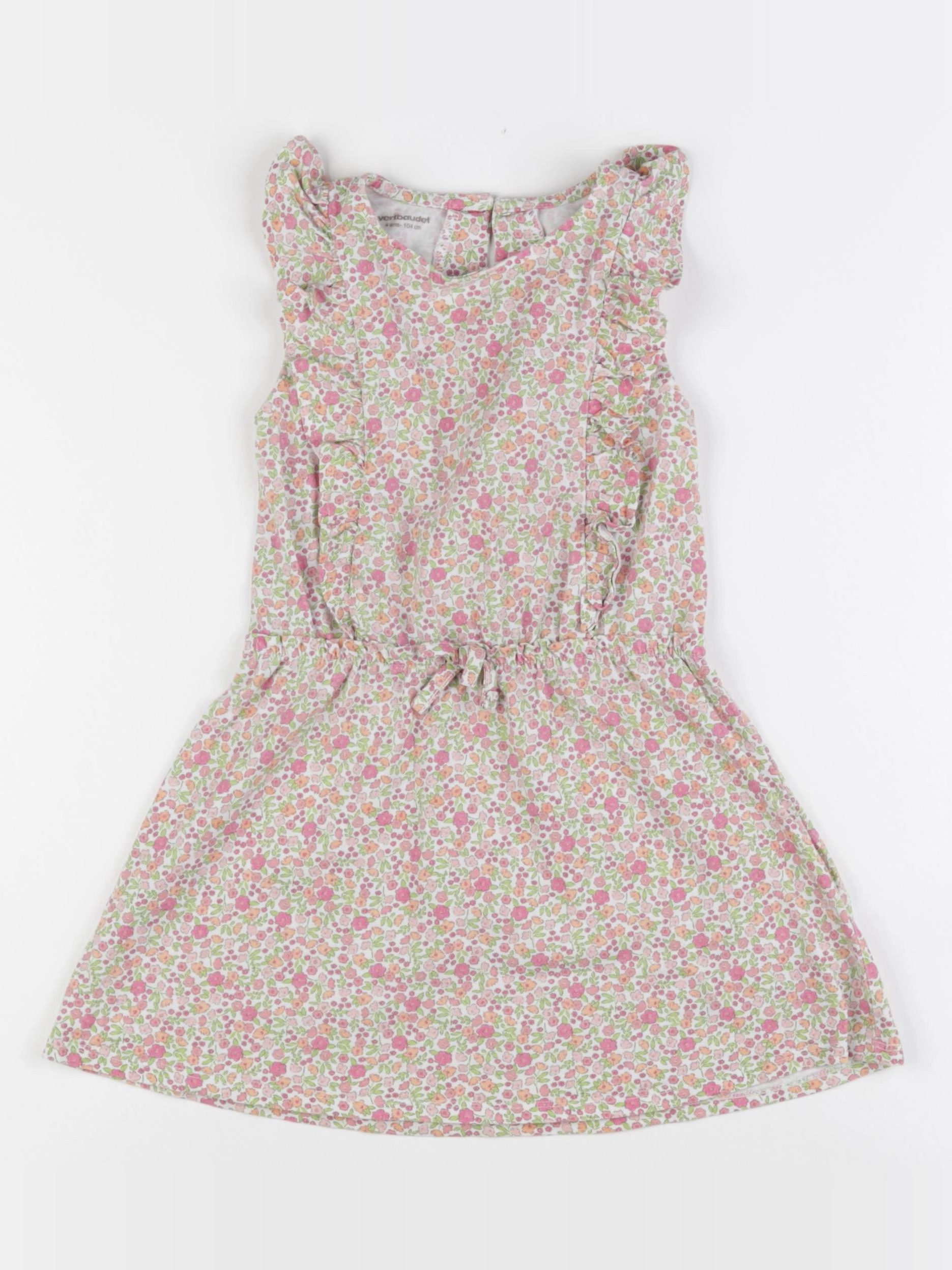 Vertbaudet - robe multicolore - 4 ans