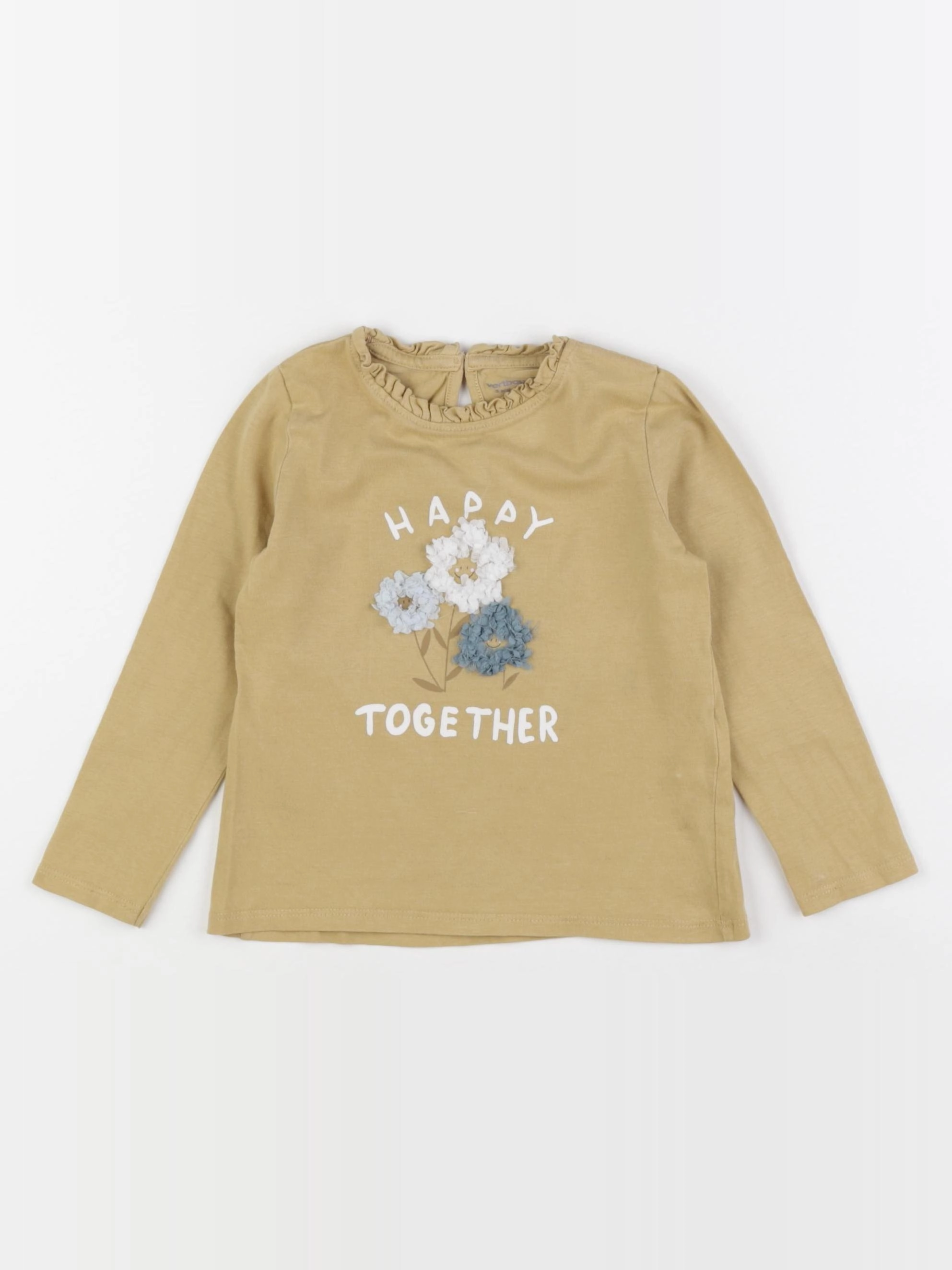 Vertbaudet - tee-shirt jaune - 3 ans