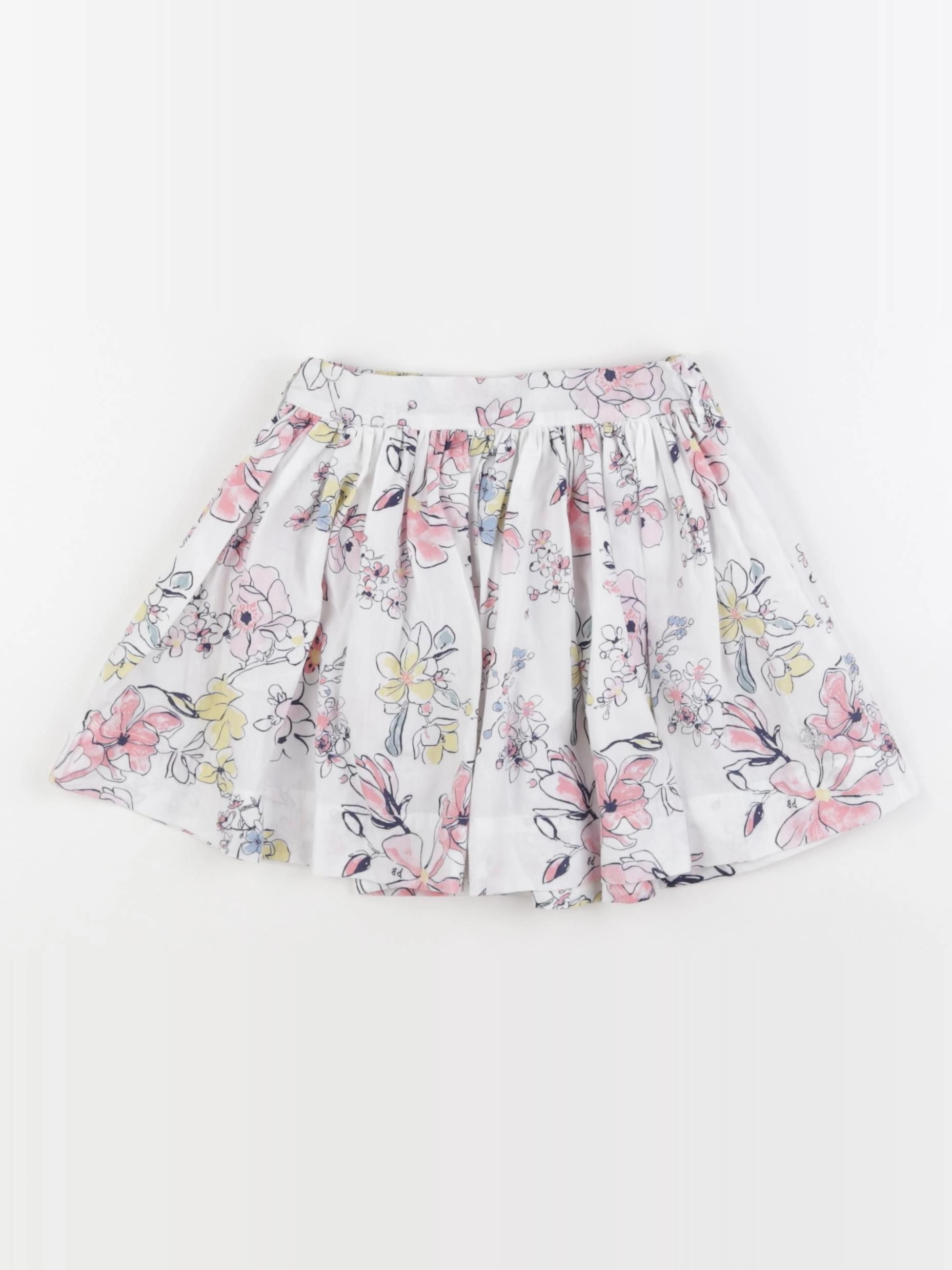 Petit Bateau - jupe blanc - 4 ans