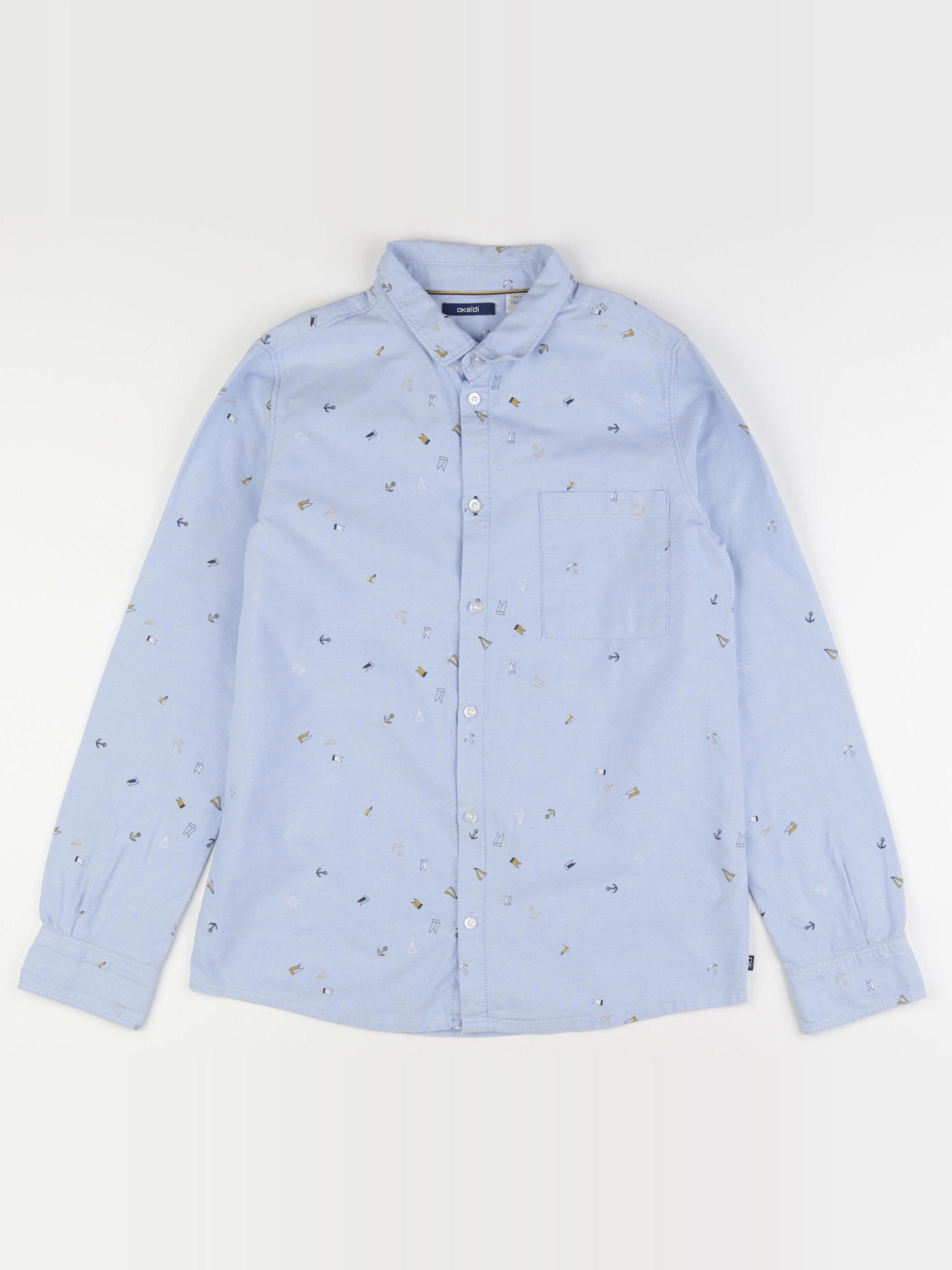 Okaidi - chemise bleu - 12 ans