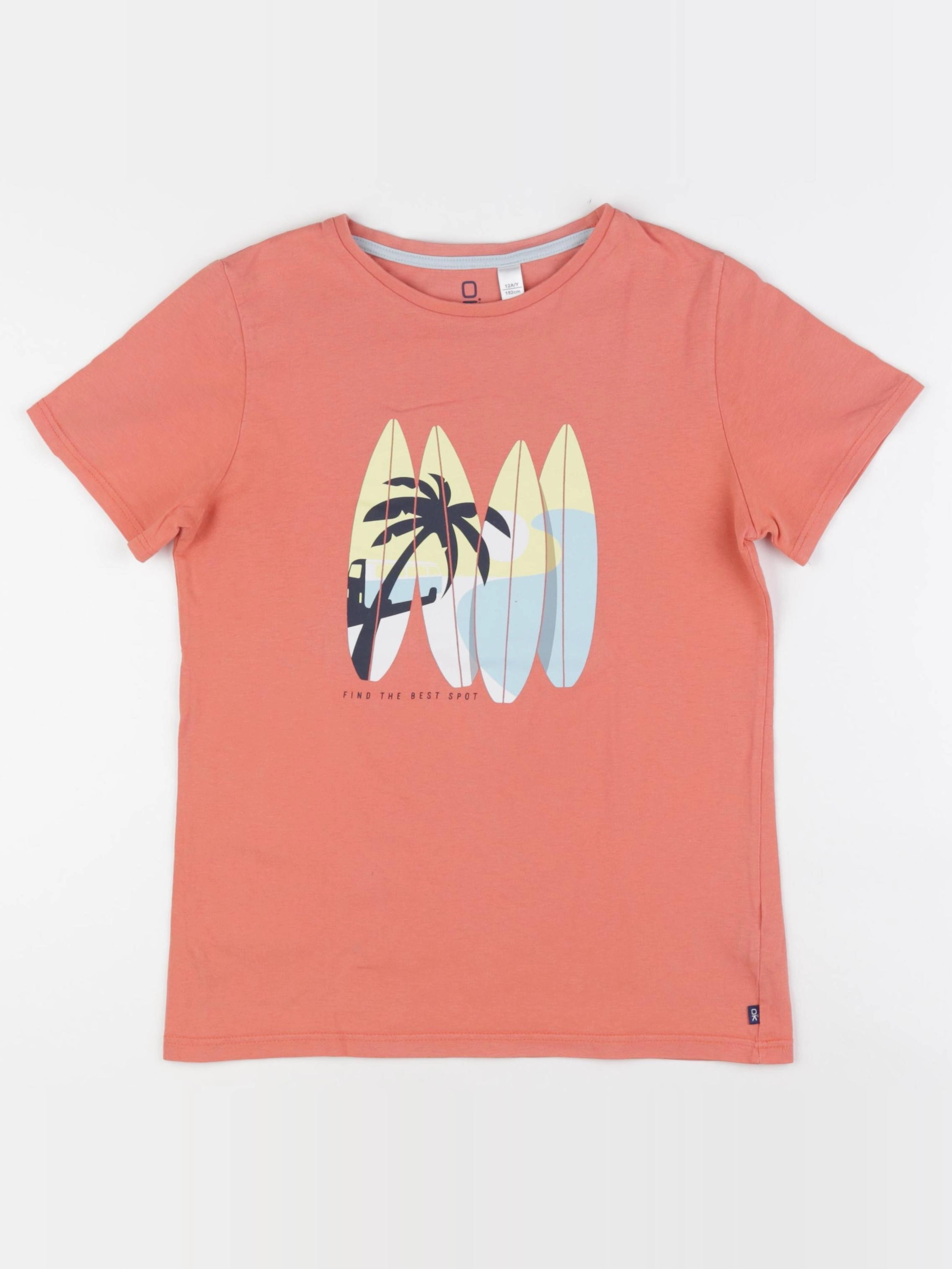 Okaidi - tee-shirt orange - 12 ans