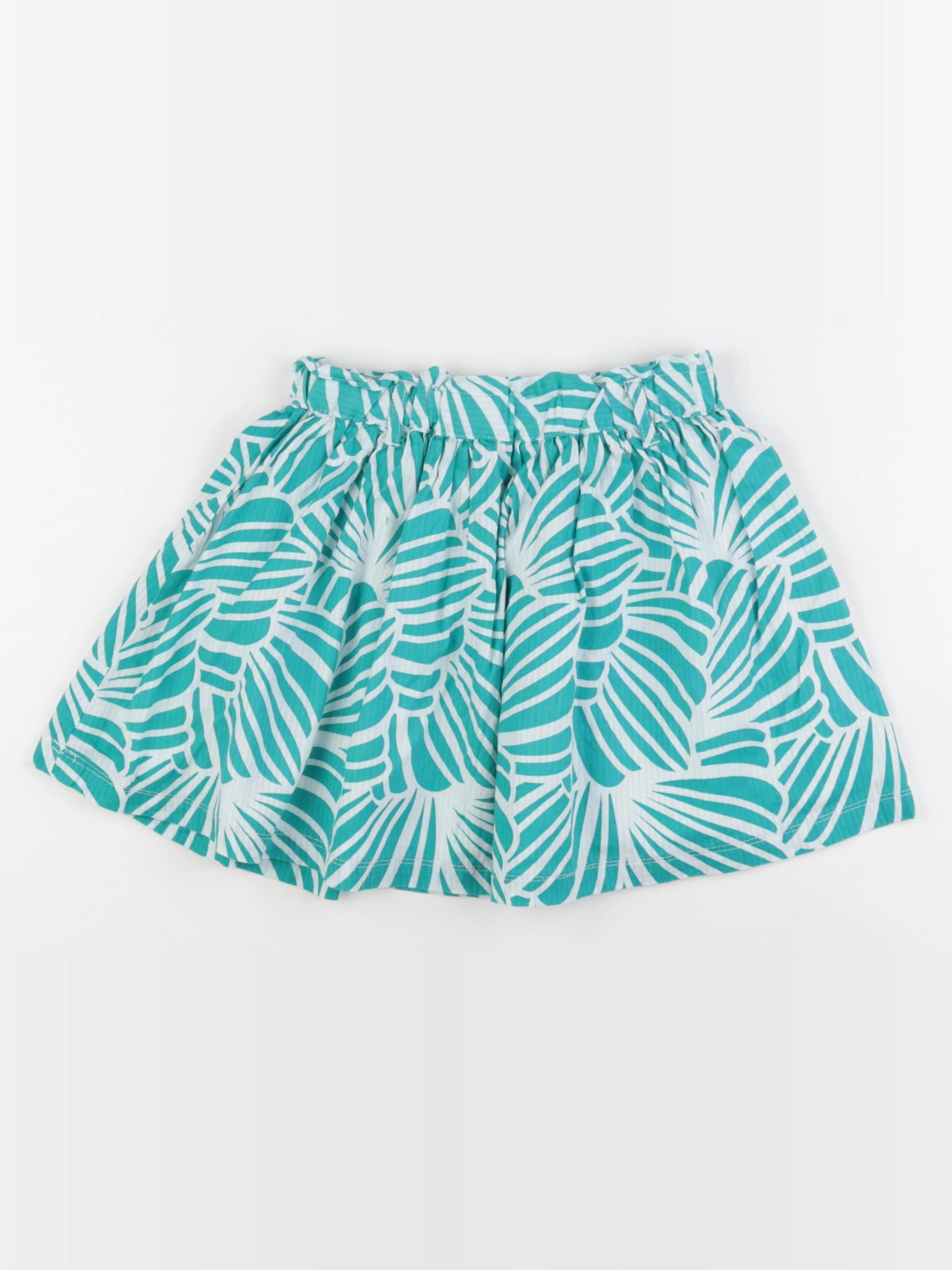 Okaidi - jupe blanc, vert - 6 ans