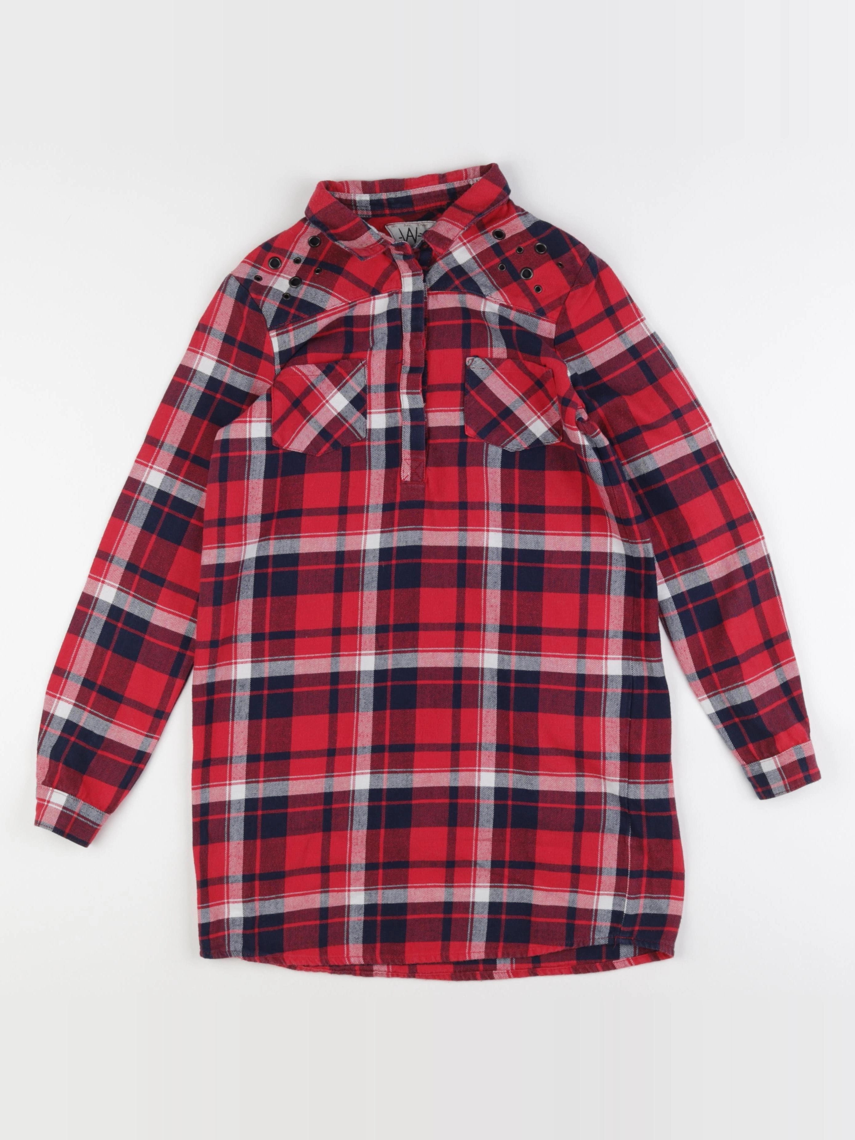 IKKS - robe rouge, bleu - 12 ans