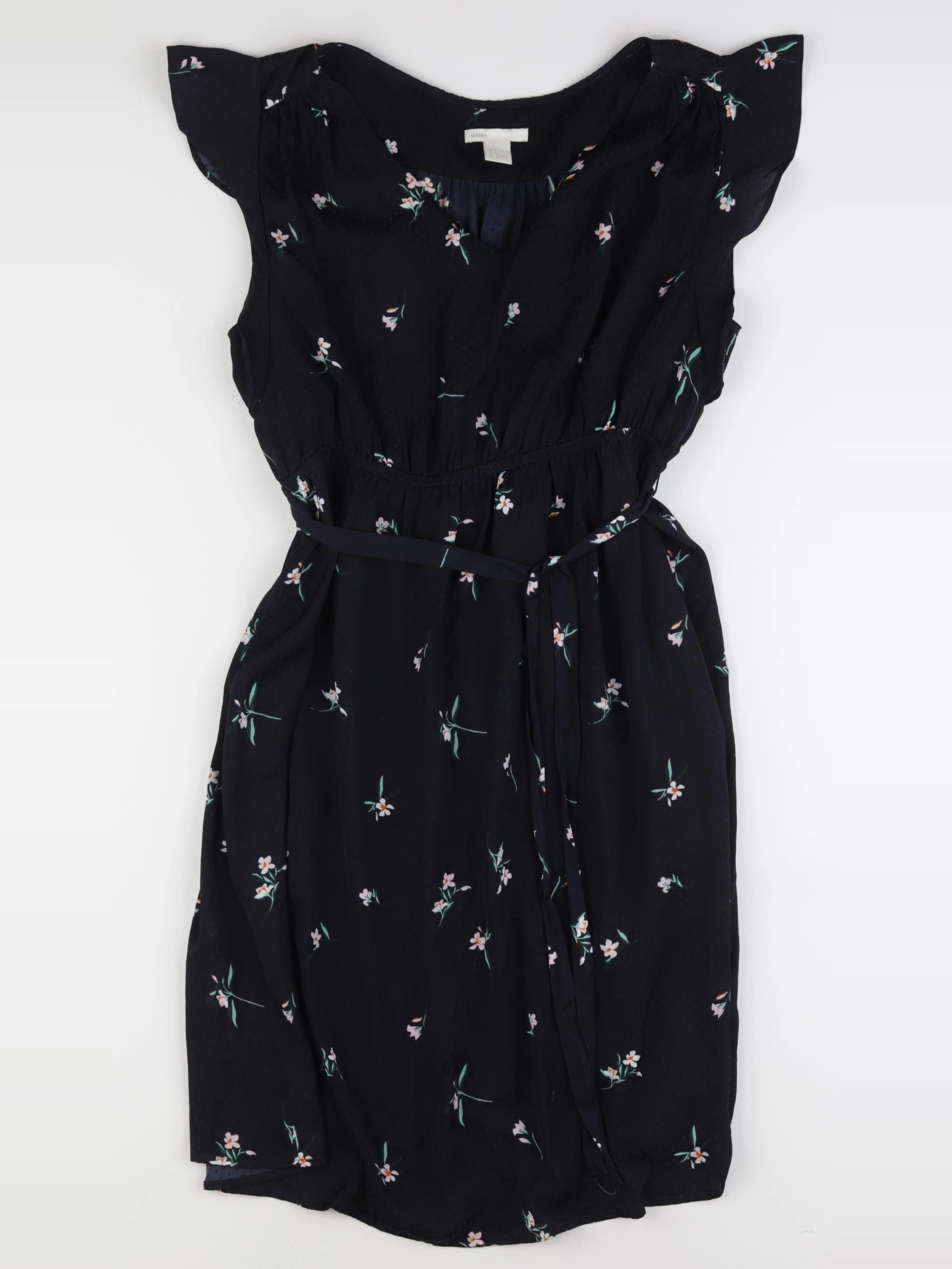 H&M - robe grossesse bleu - l