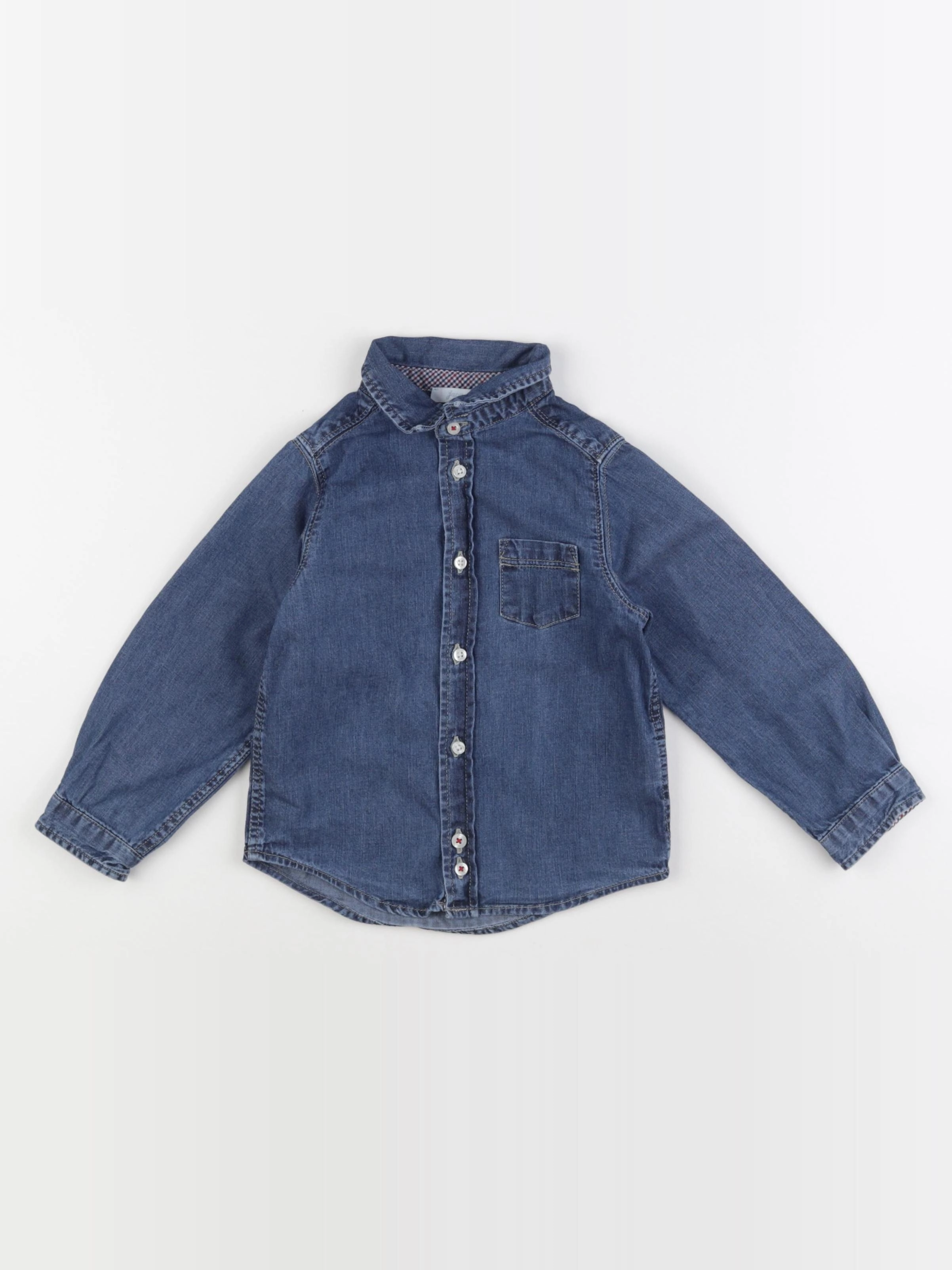 Jacadi - chemise bleu - 36 mois
