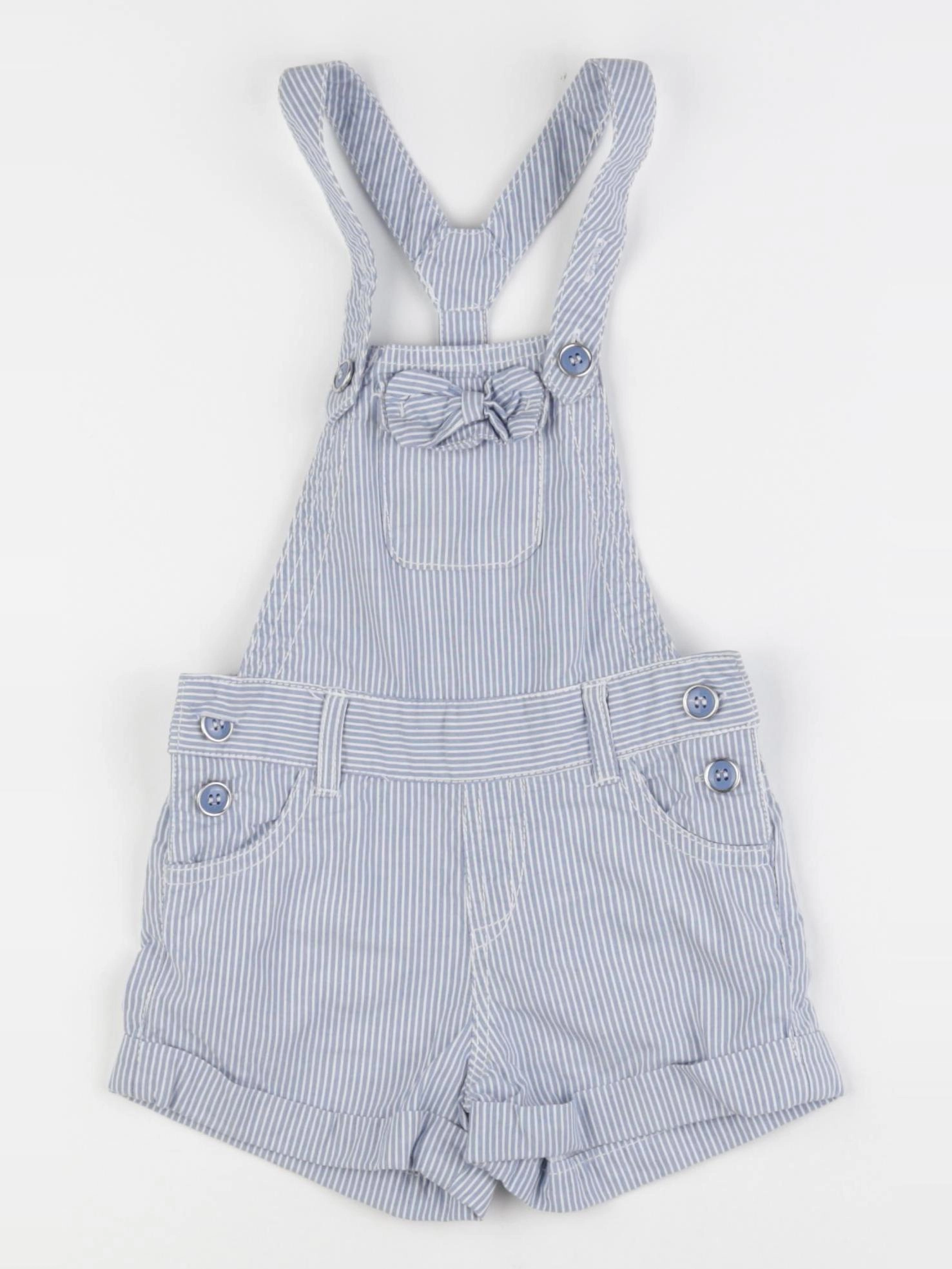 Zara - salopette bleu, blanc - 18/24 mois