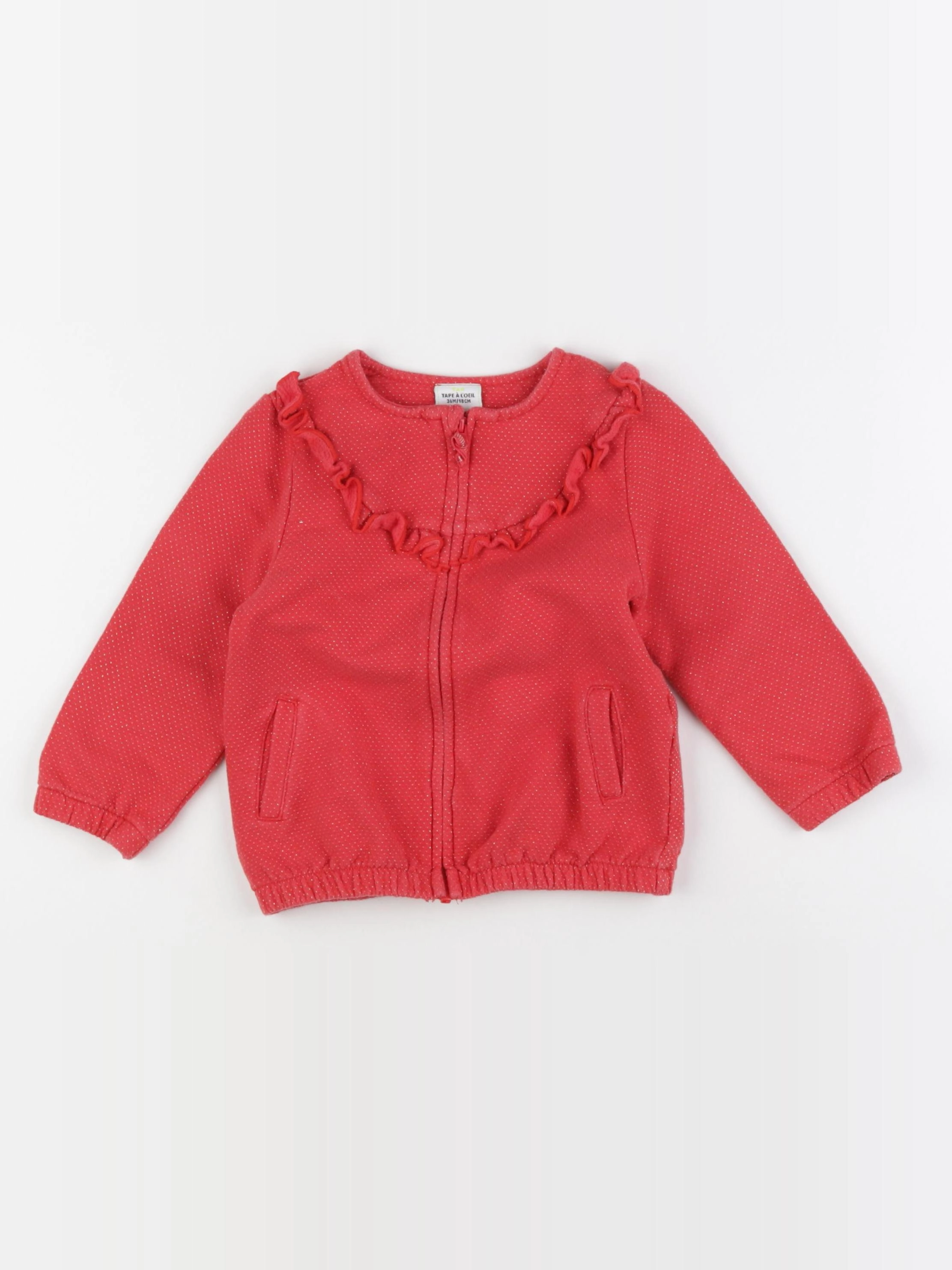 Tape à l'oeil - sweat rouge, or - 36 mois