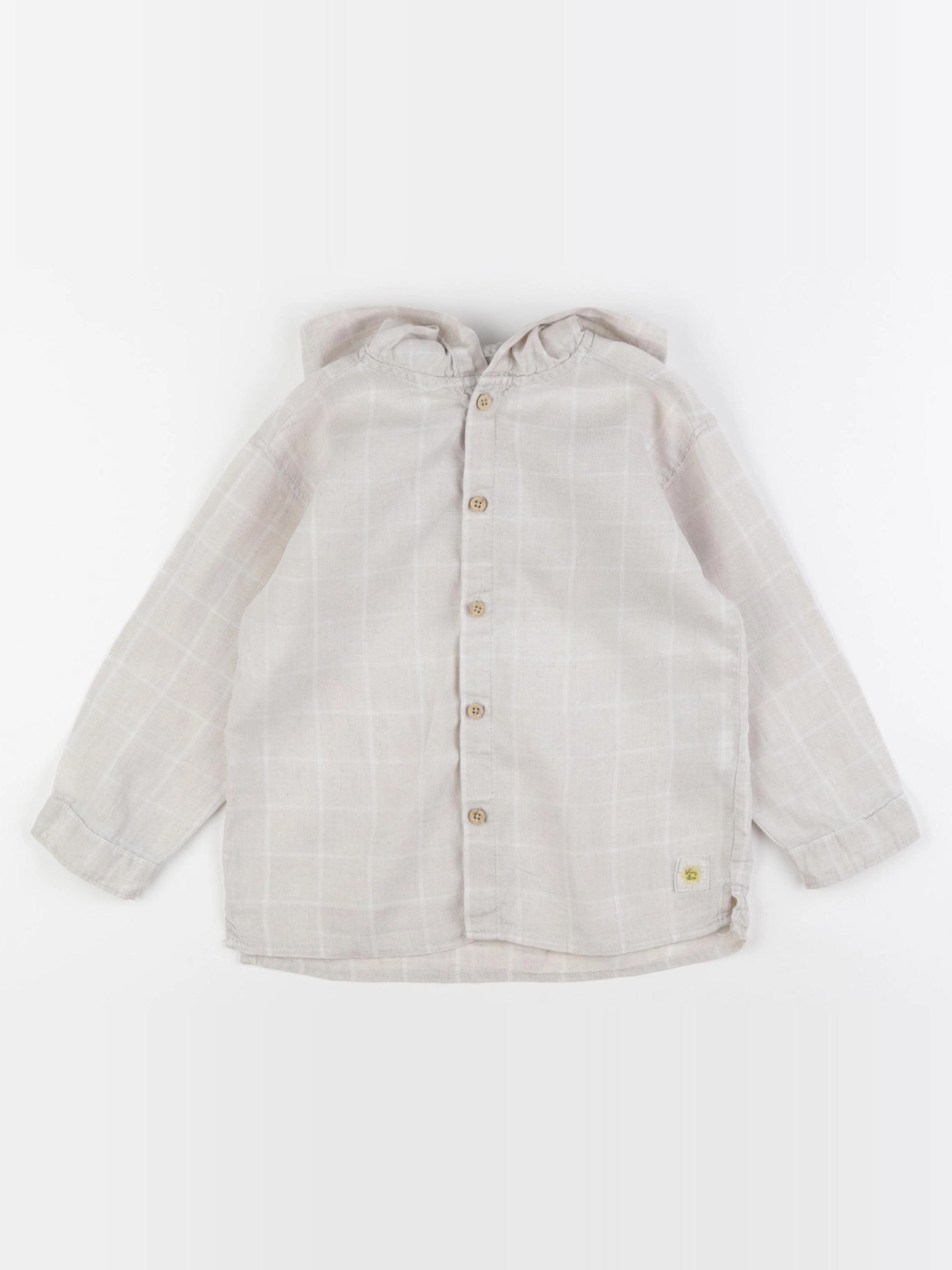 Zara - chemise beige - 2/3 ans