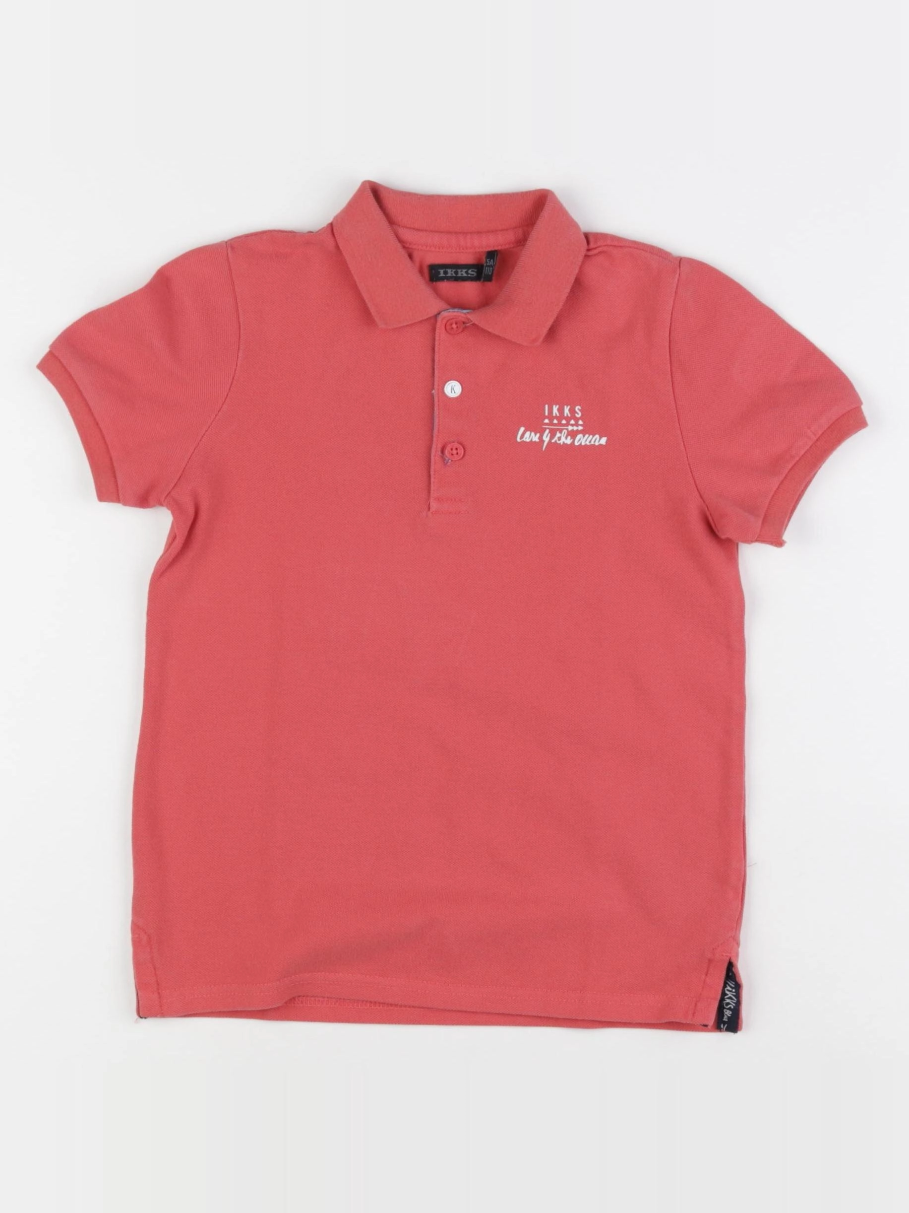 IKKS - polo imprimé au dos orange - 5 ans