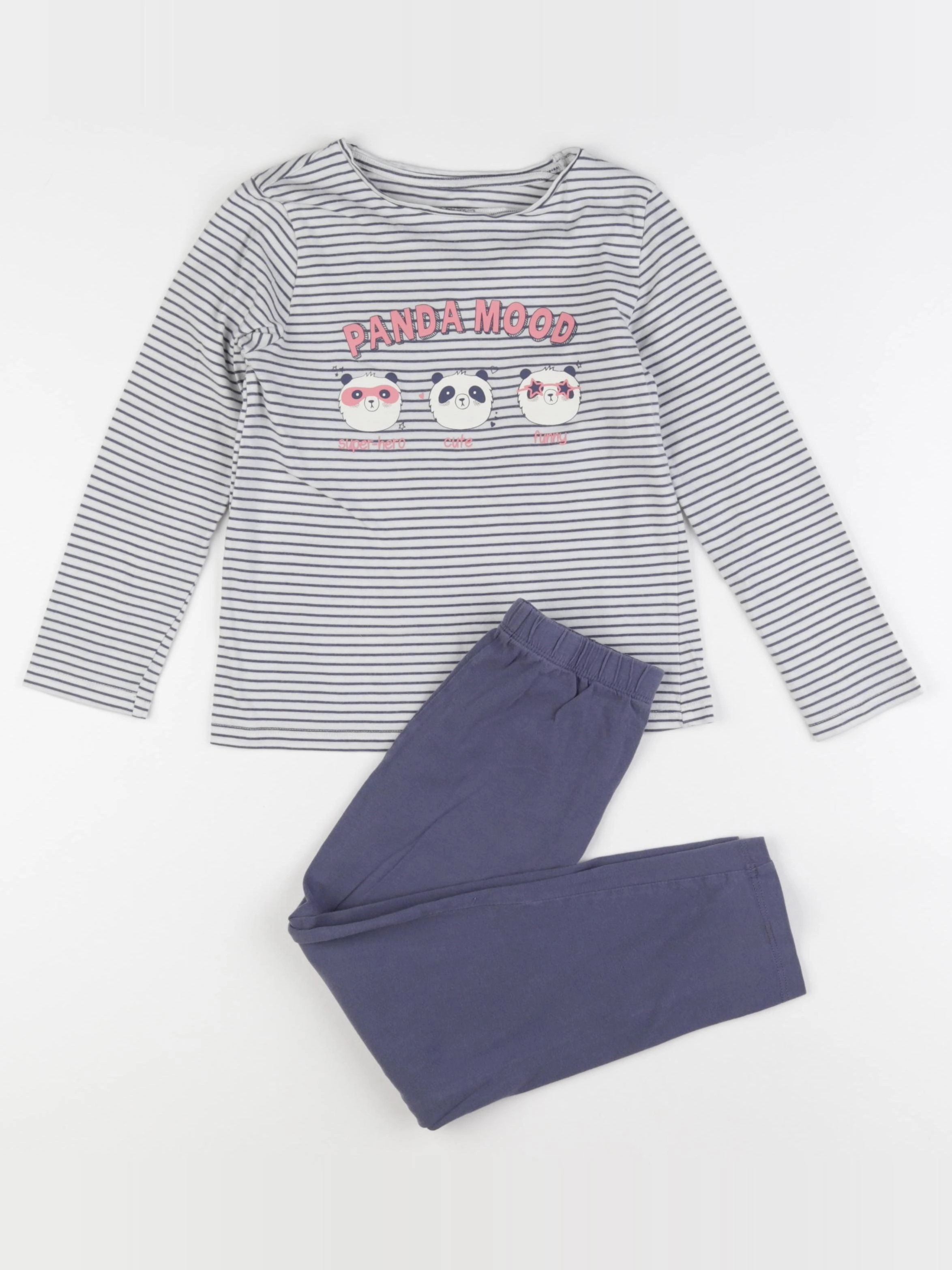 Vertbaudet - pyjama coton bleu - 6 ans