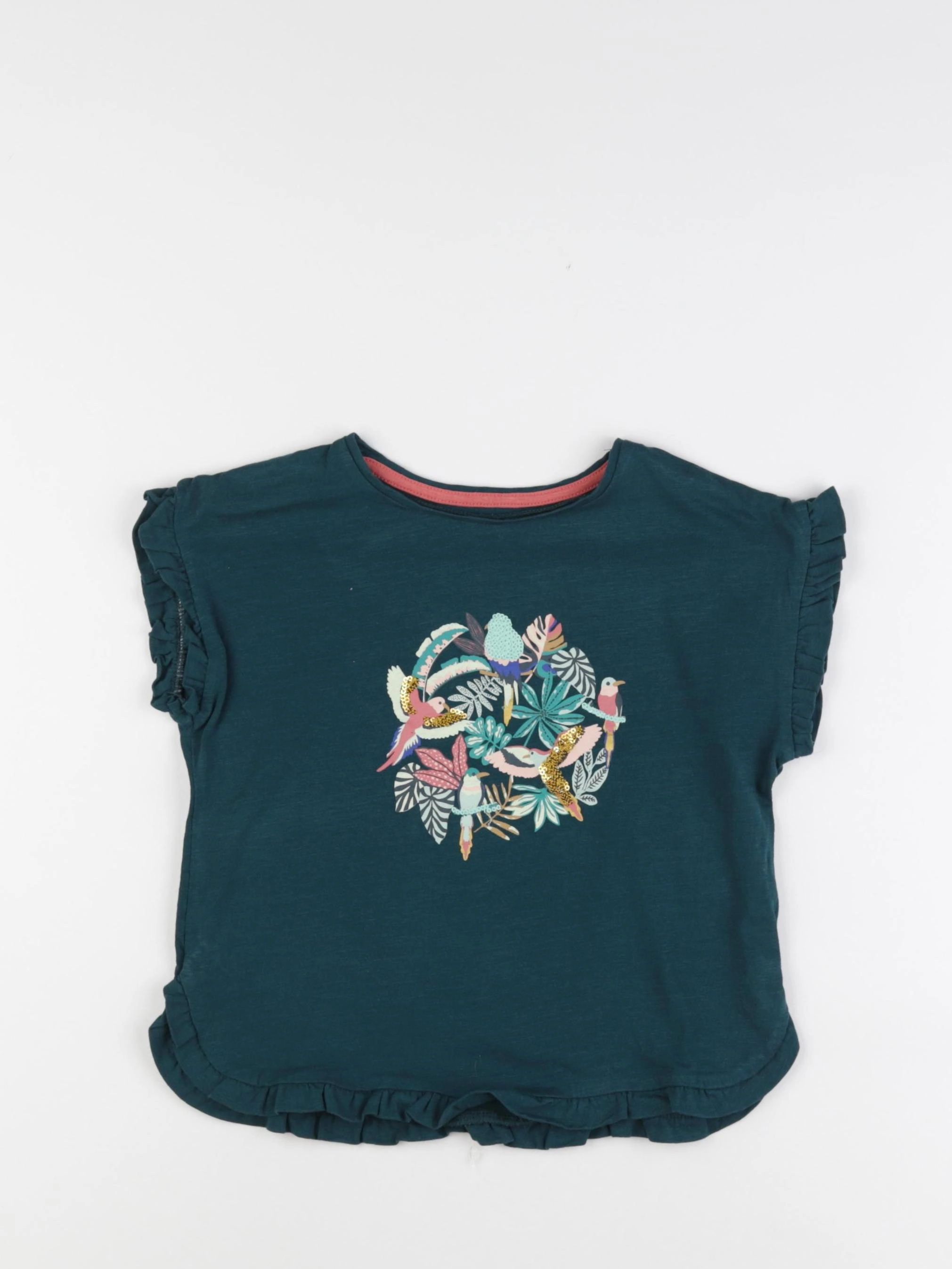 Vertbaudet - tee-shirt vert - 6 ans
