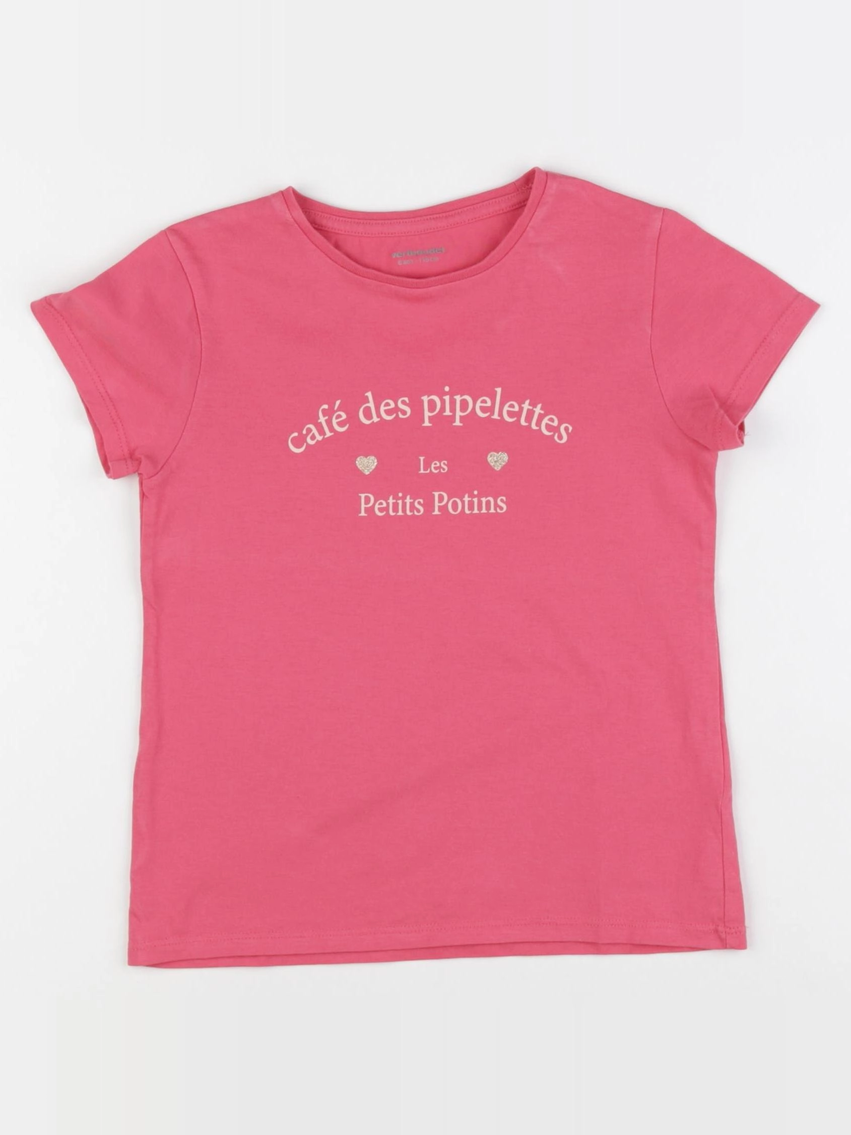 Vertbaudet - tee-shirt rose - 6 ans