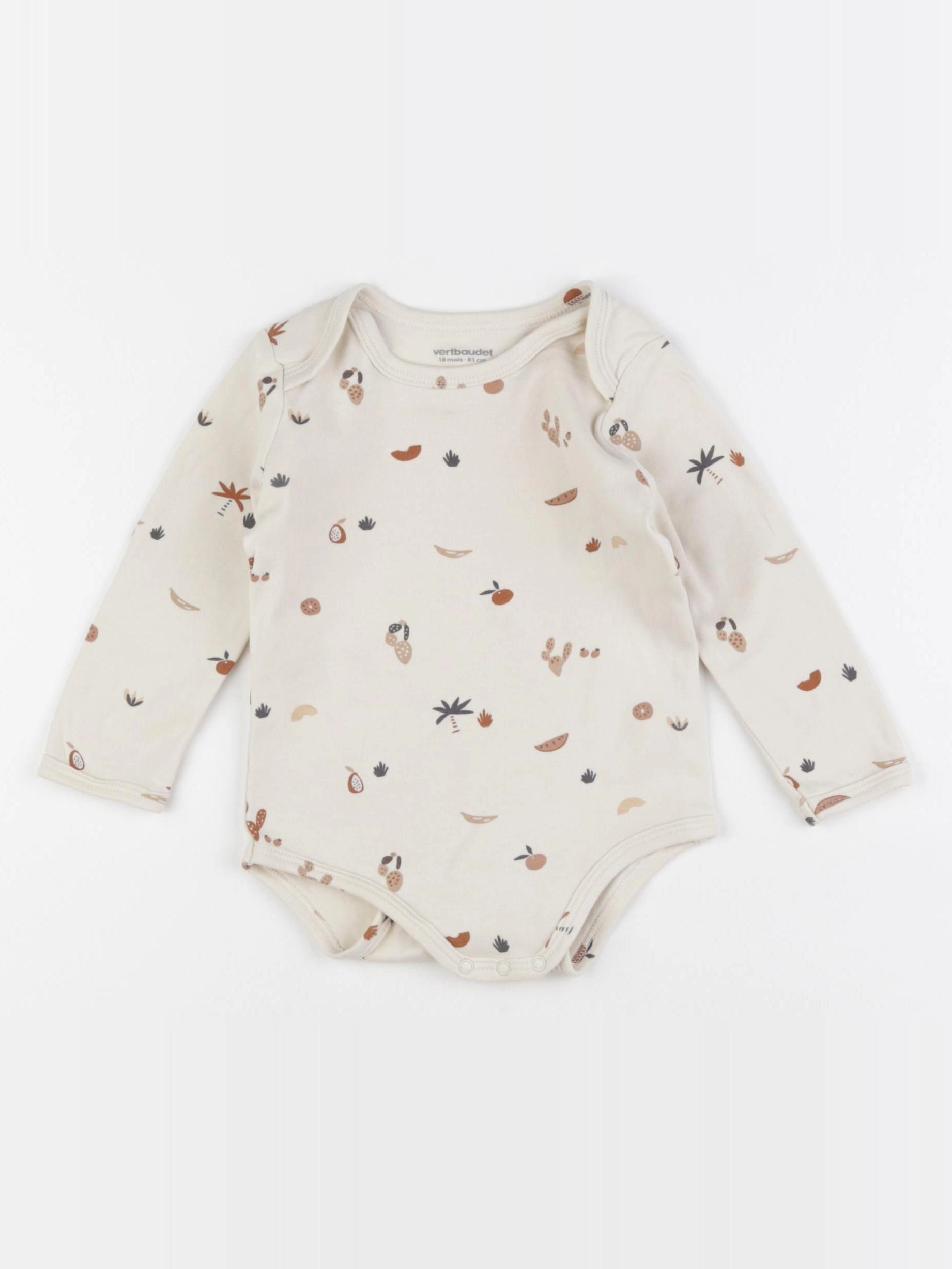 Vertbaudet - body beige - 18 mois
