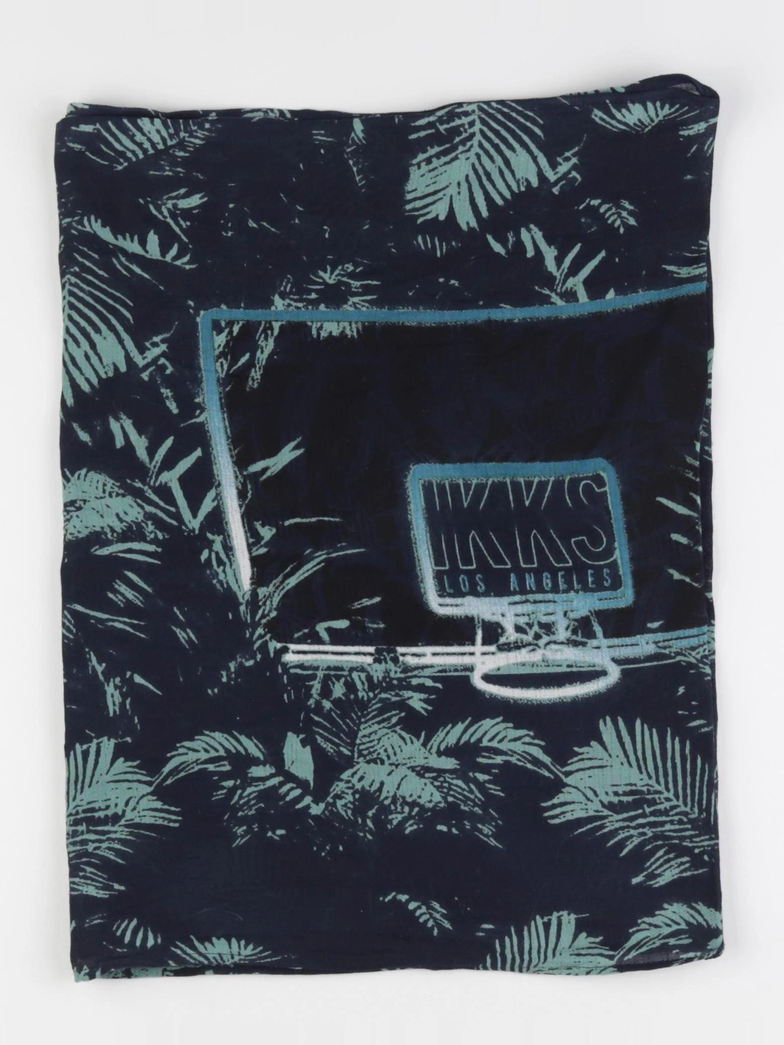 IKKS - foulard bleu - 6/8 ans