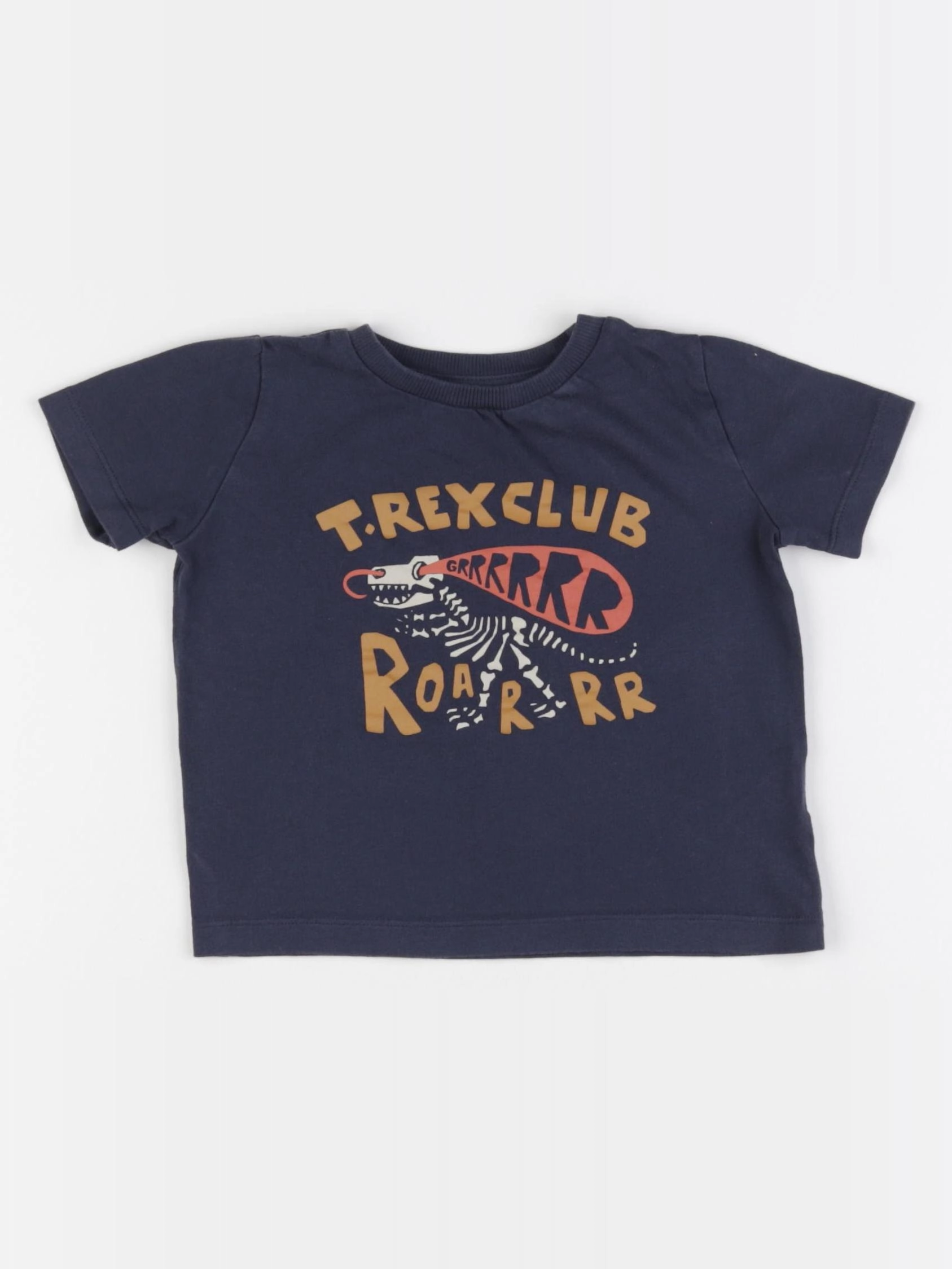 Vertbaudet - tee-shirt coton bleu - 2 ans