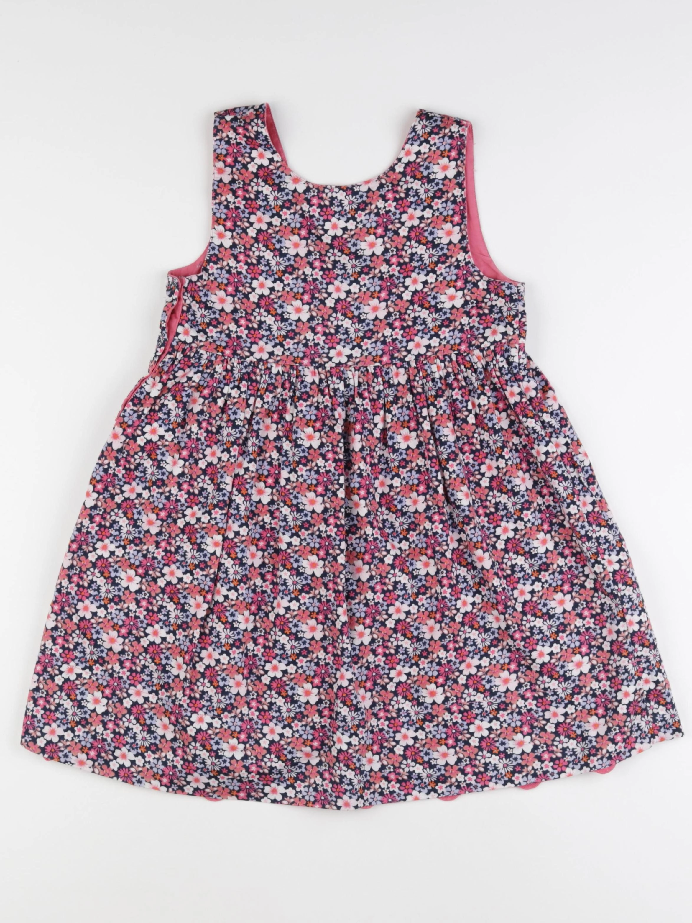 Vertbaudet - robe réversible multicolore - 8 ans