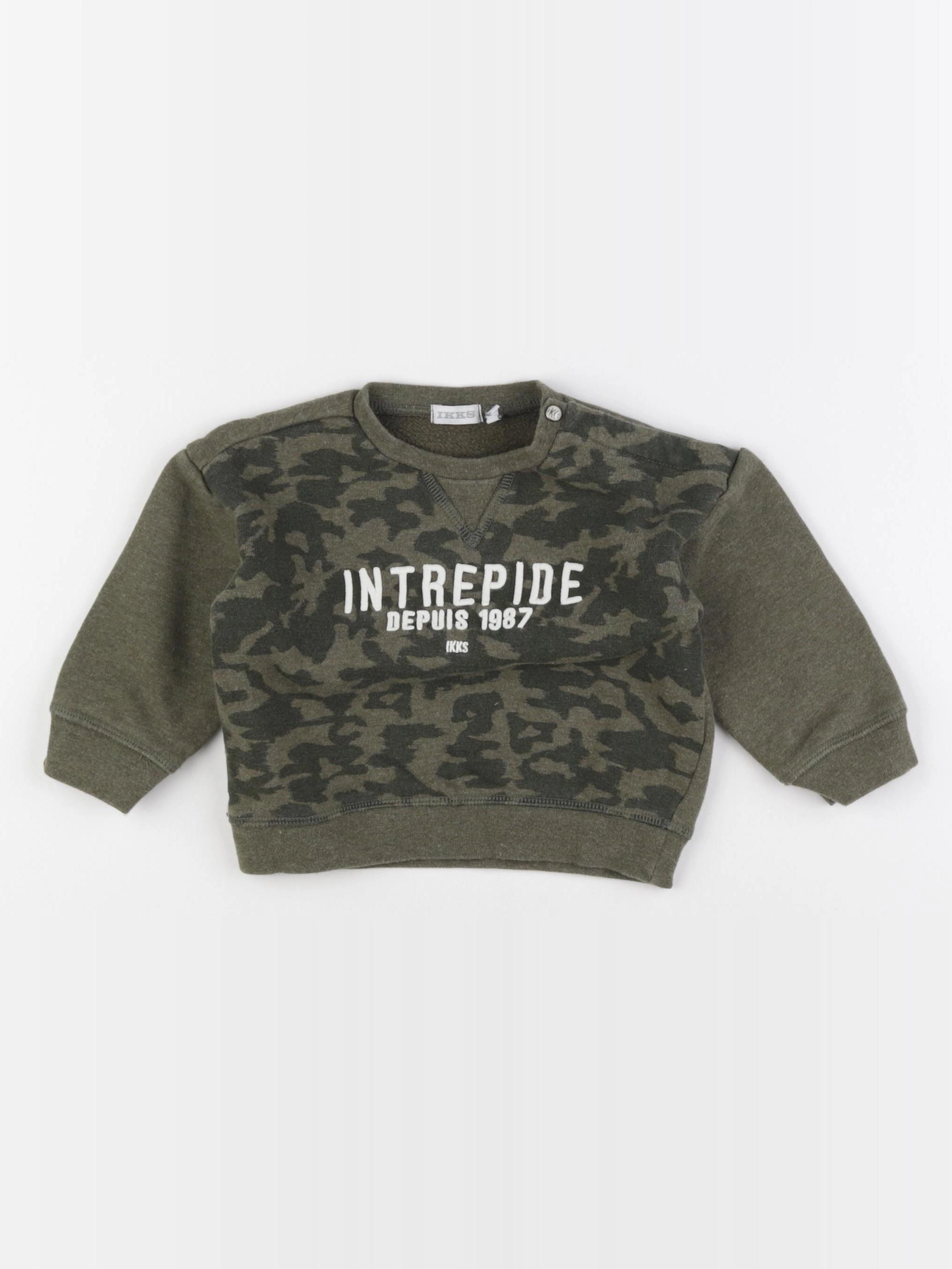 IKKS - sweat vert - 18 mois
