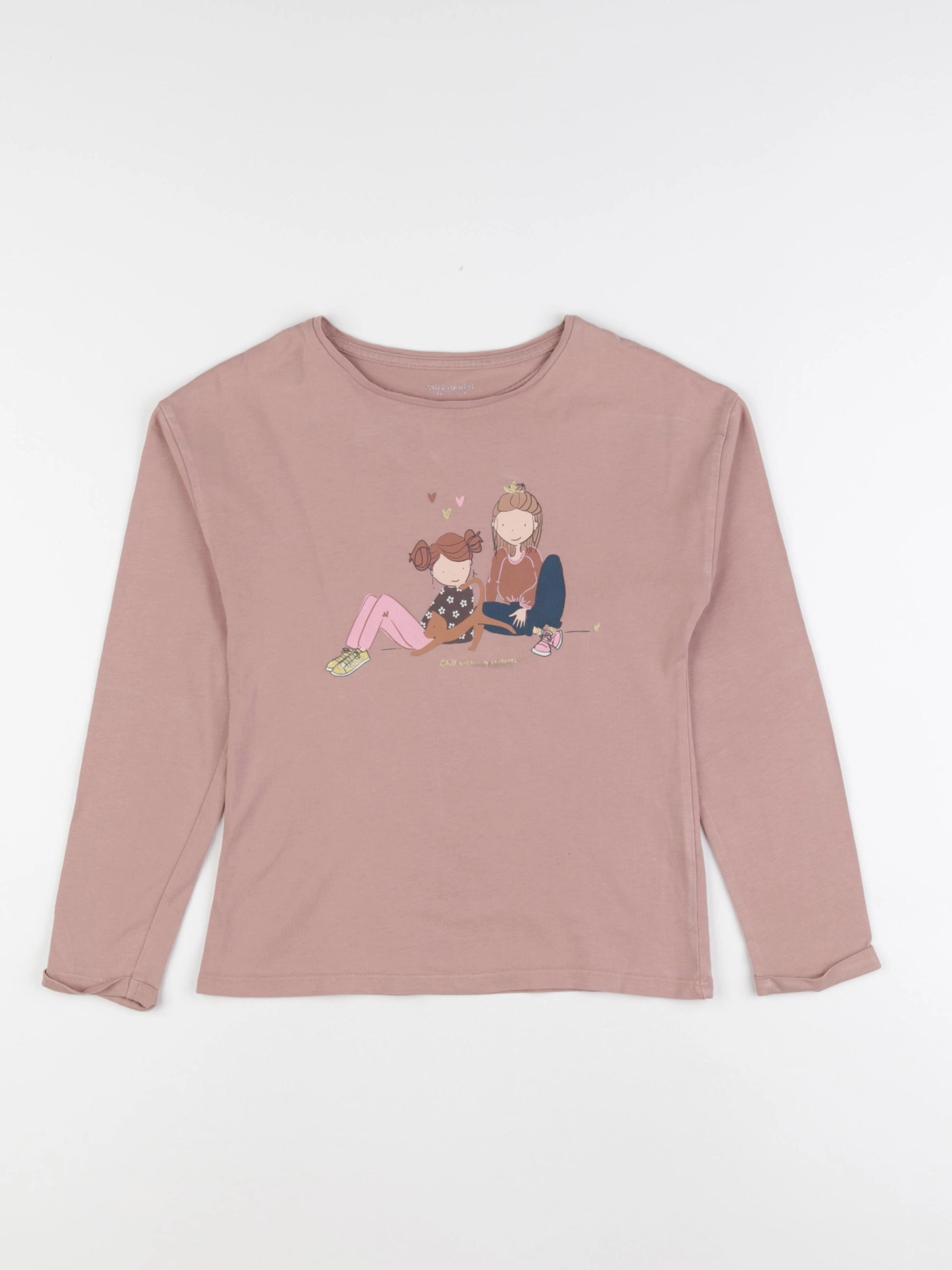 Vertbaudet - tee-shirt rose - 8 ans