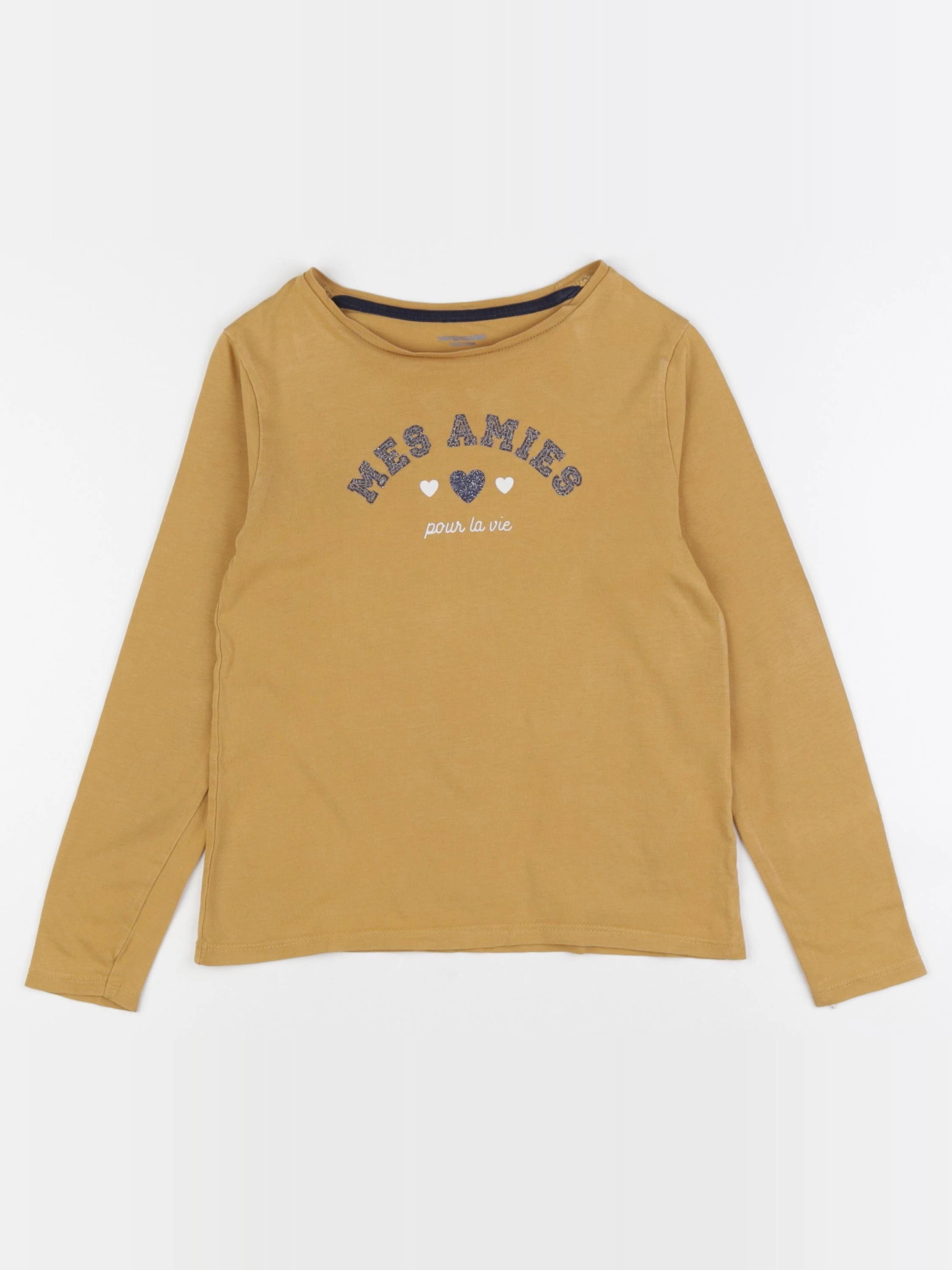 Vertbaudet - tee-shirt jaune - 8 ans