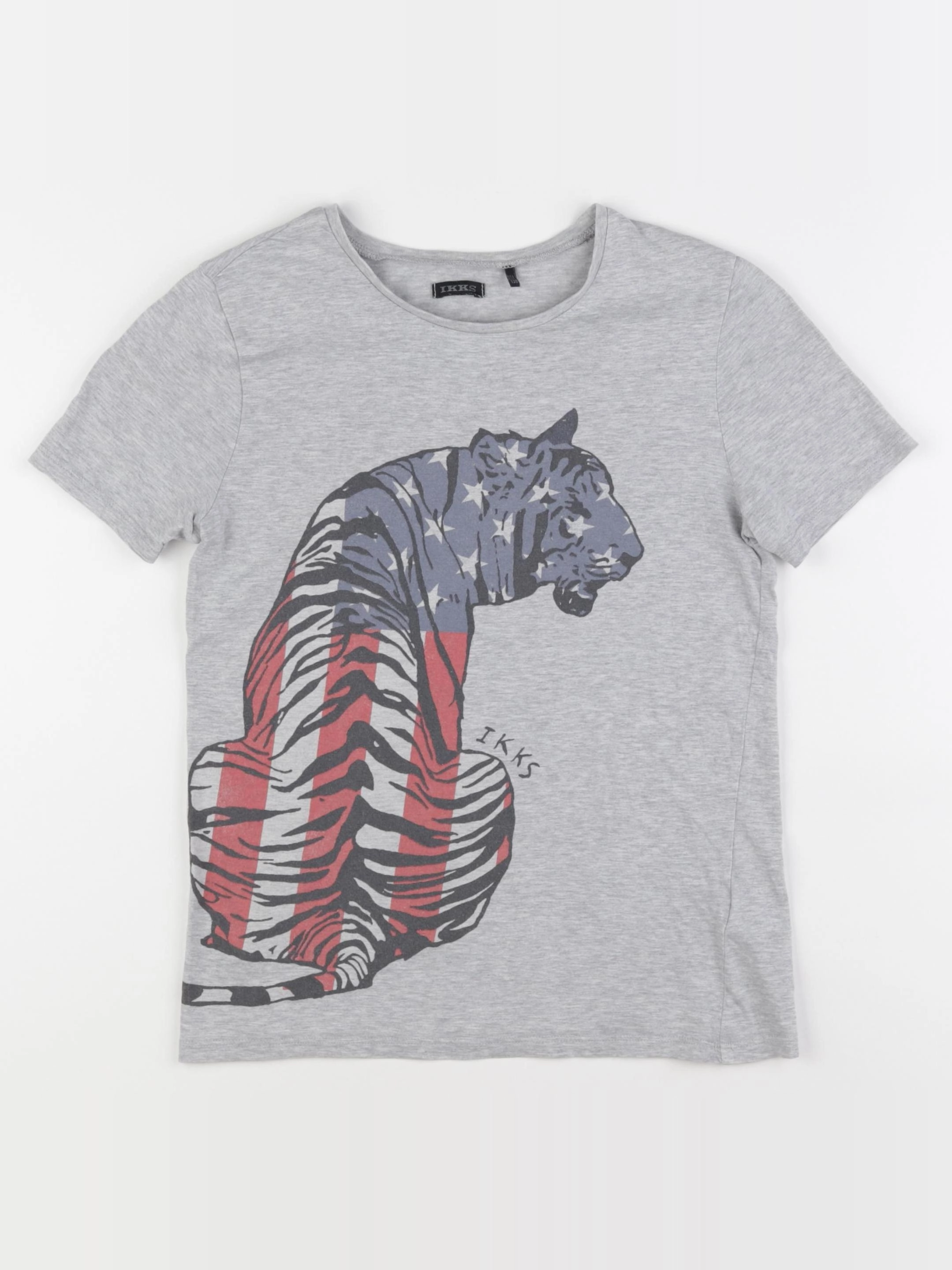 IKKS - tee-shirt gris - 10 ans