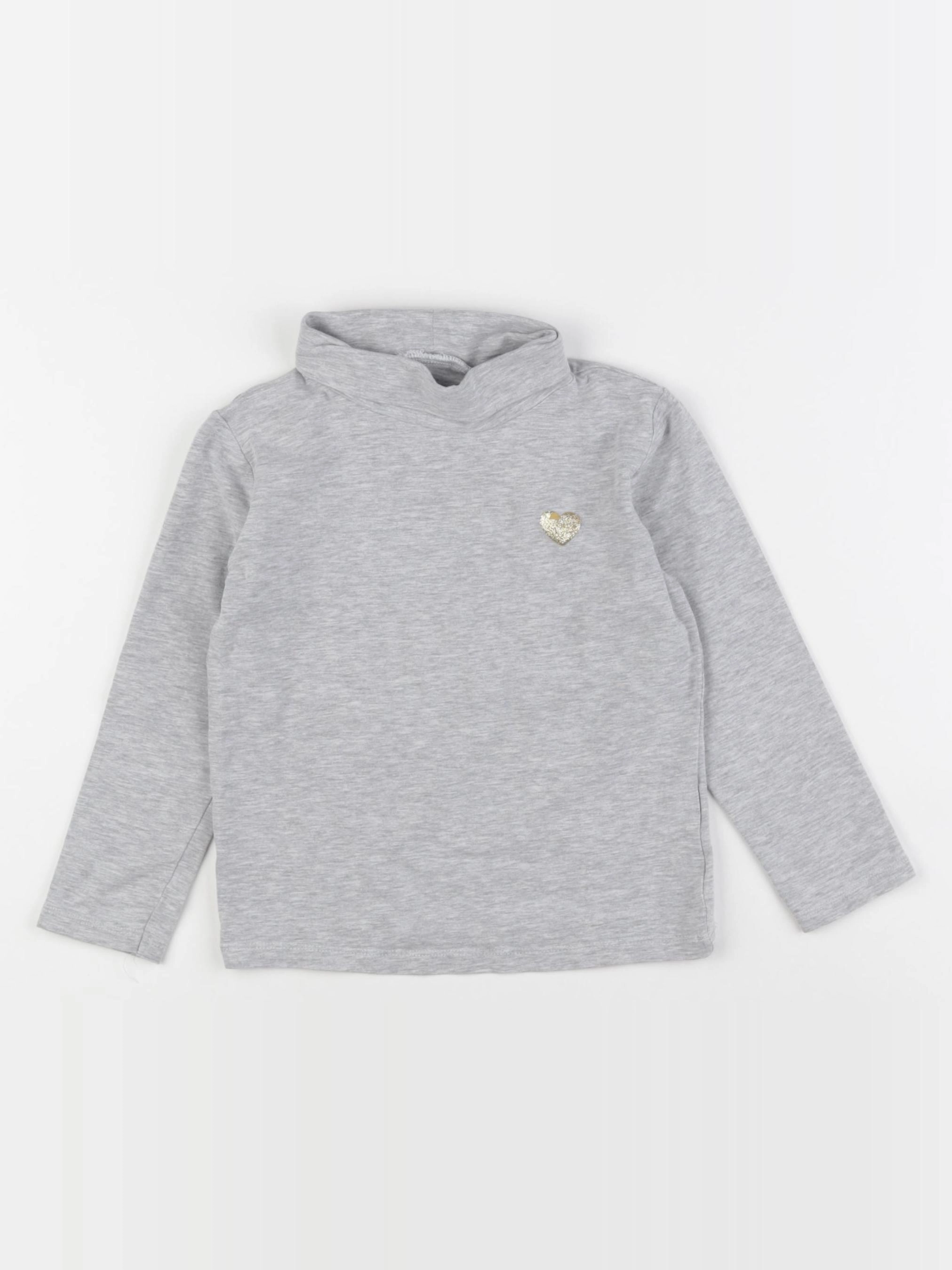 Vertbaudet - sous-pull gris - 5 ans