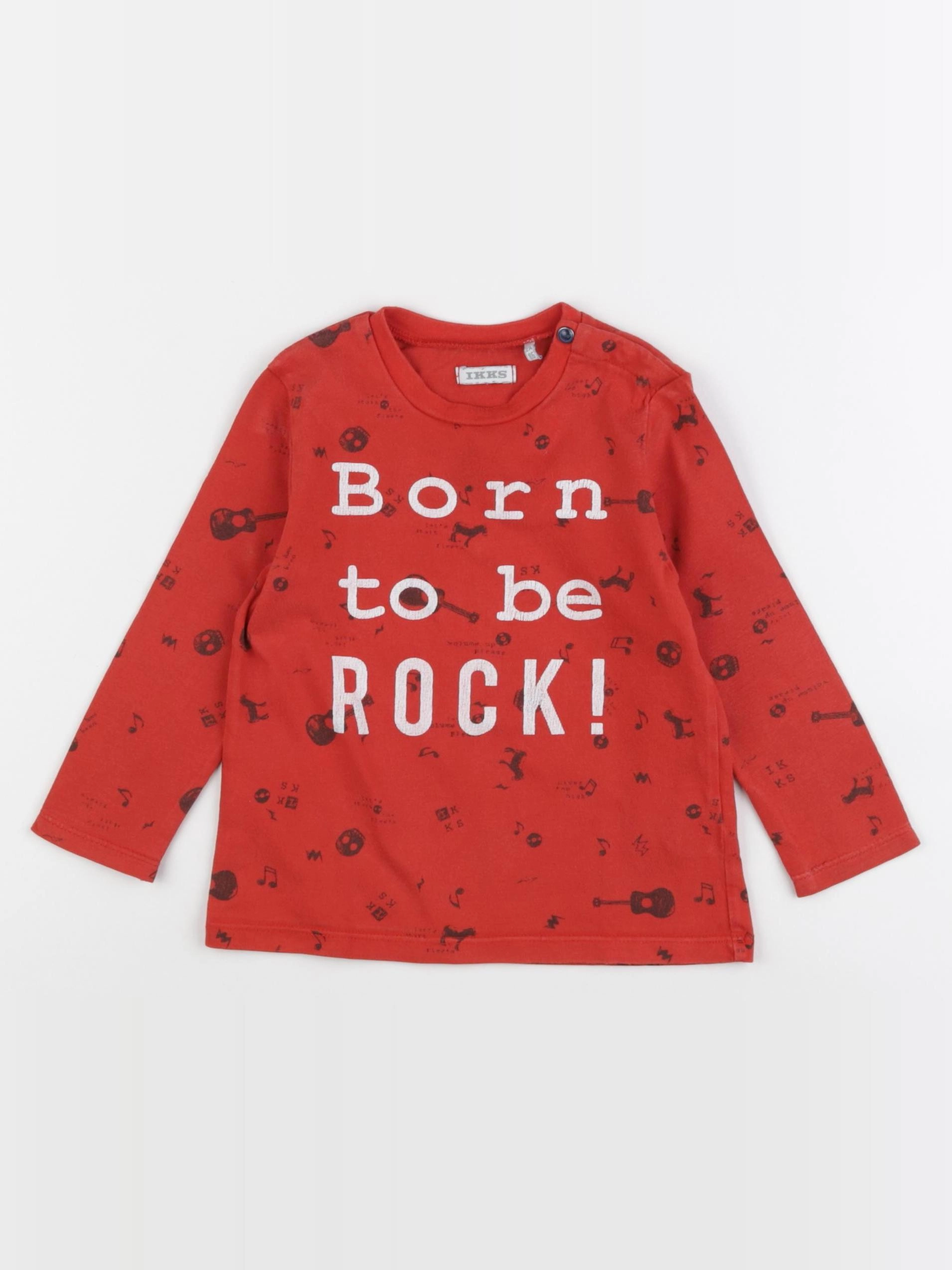 IKKS - tee-shirt rouge - 2 ans