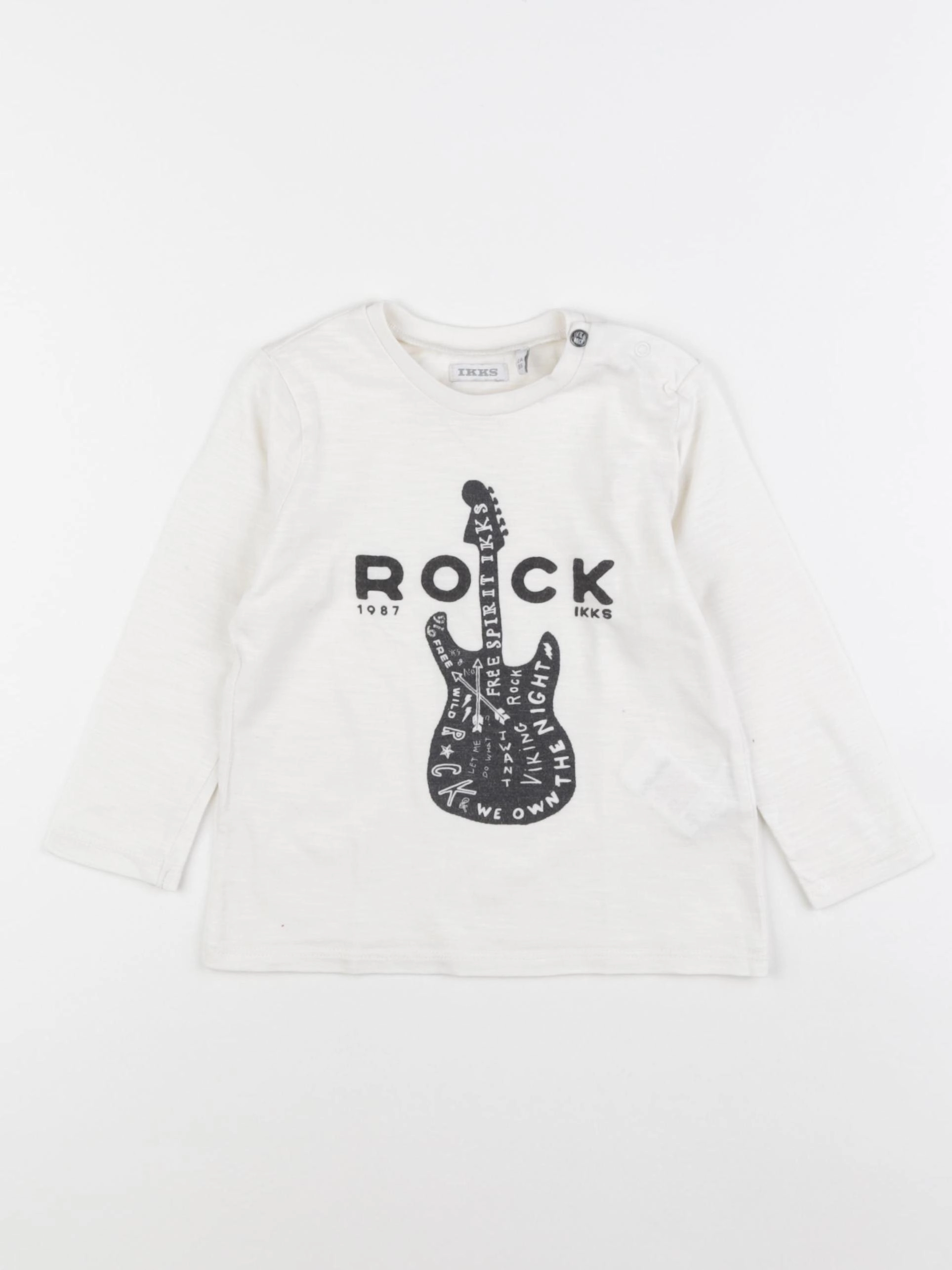 IKKS - tee-shirt blanc - 2 ans