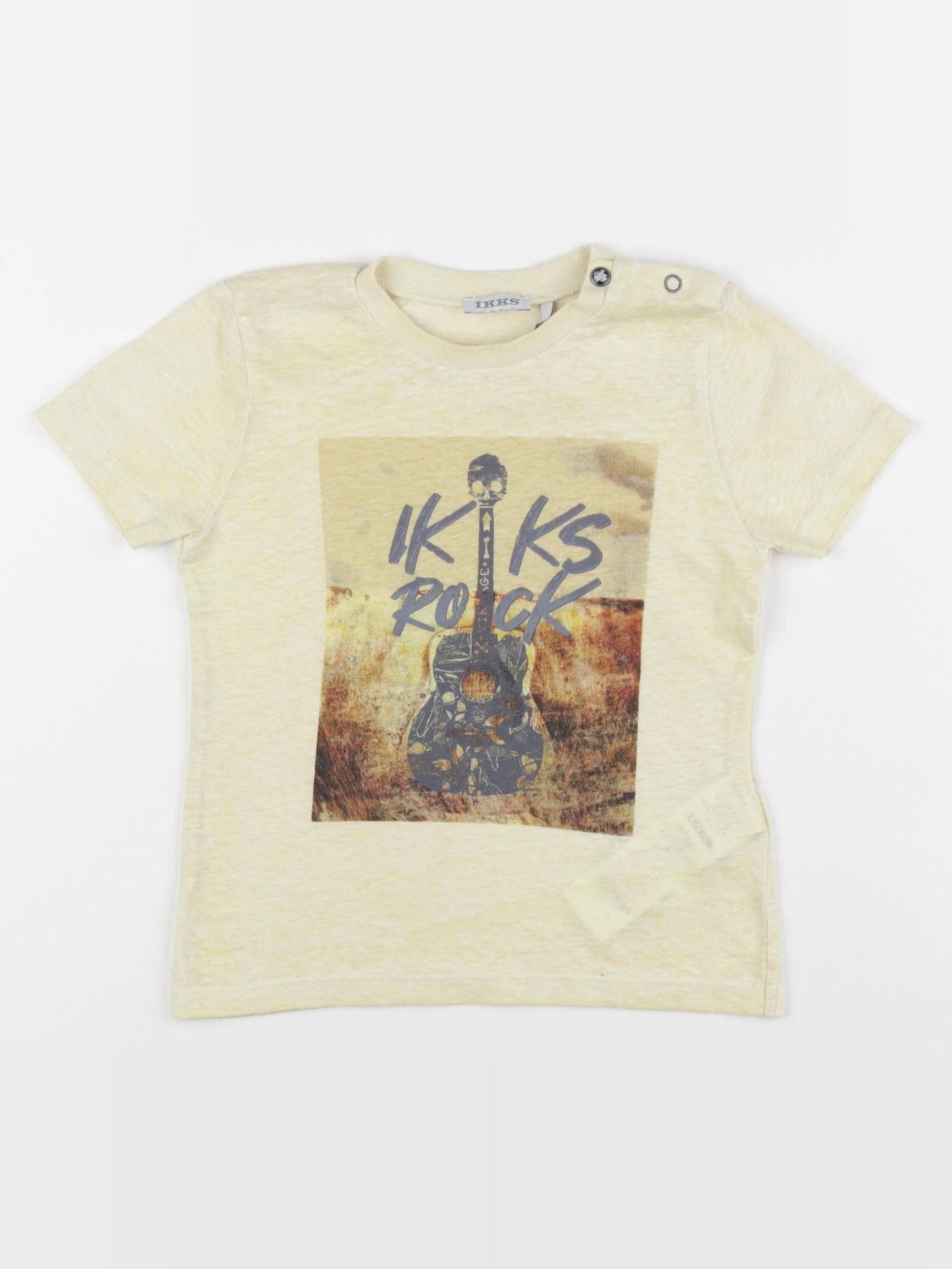 IKKS - tee-shirt jaune - 2 ans
