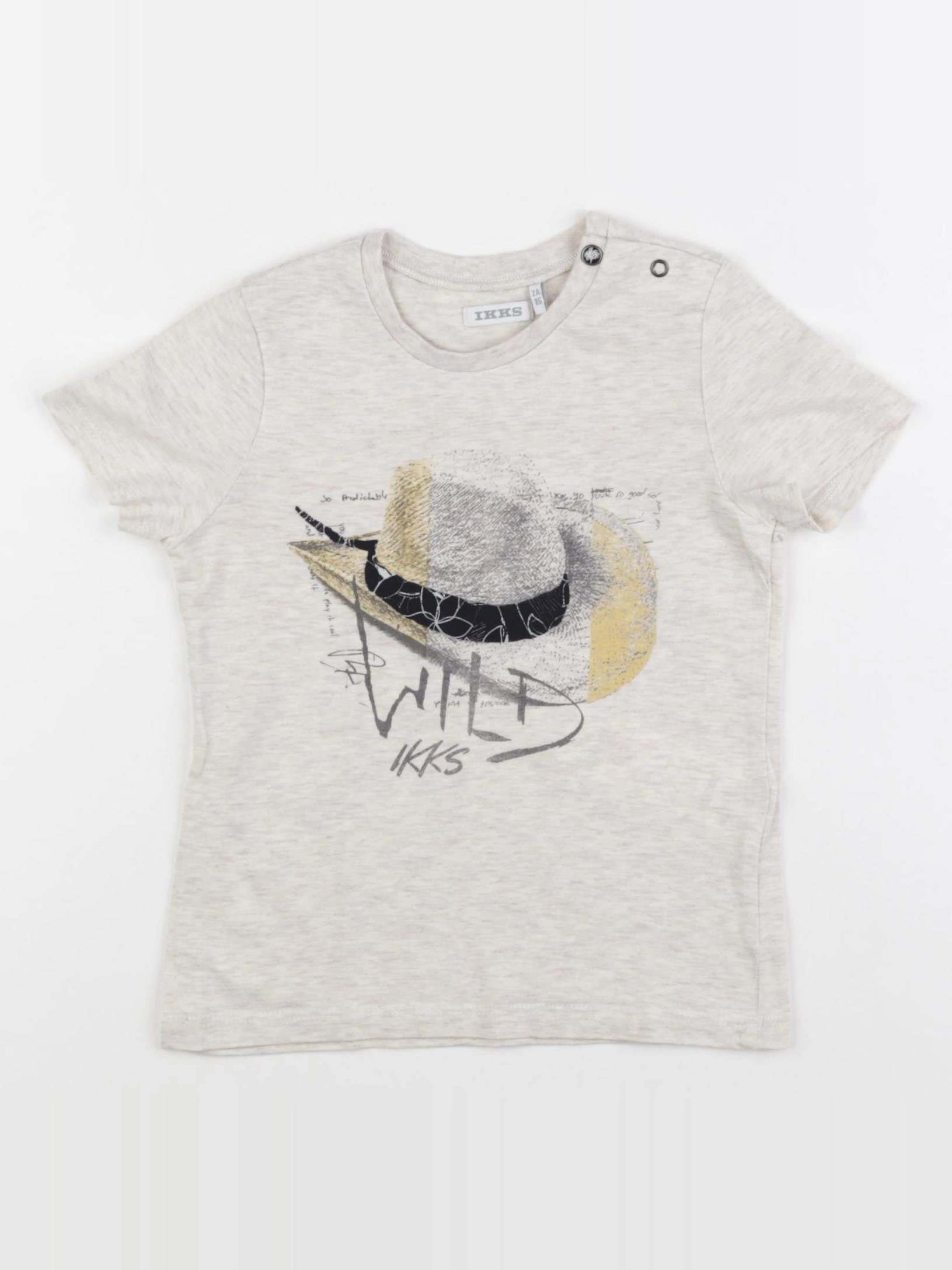 IKKS - tee-shirt beige - 2 ans