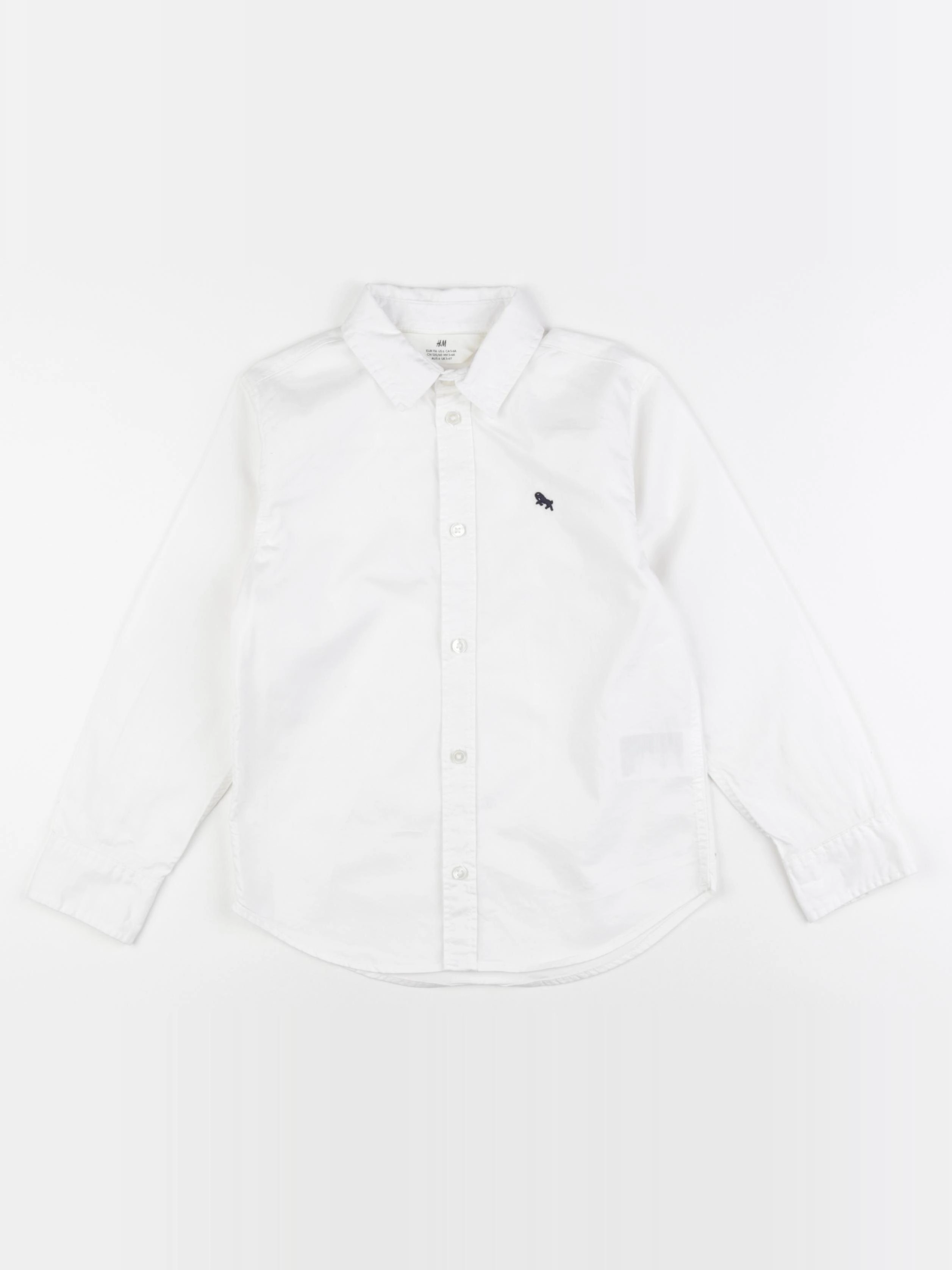 H&M - chemise blanc - 5/6 ans