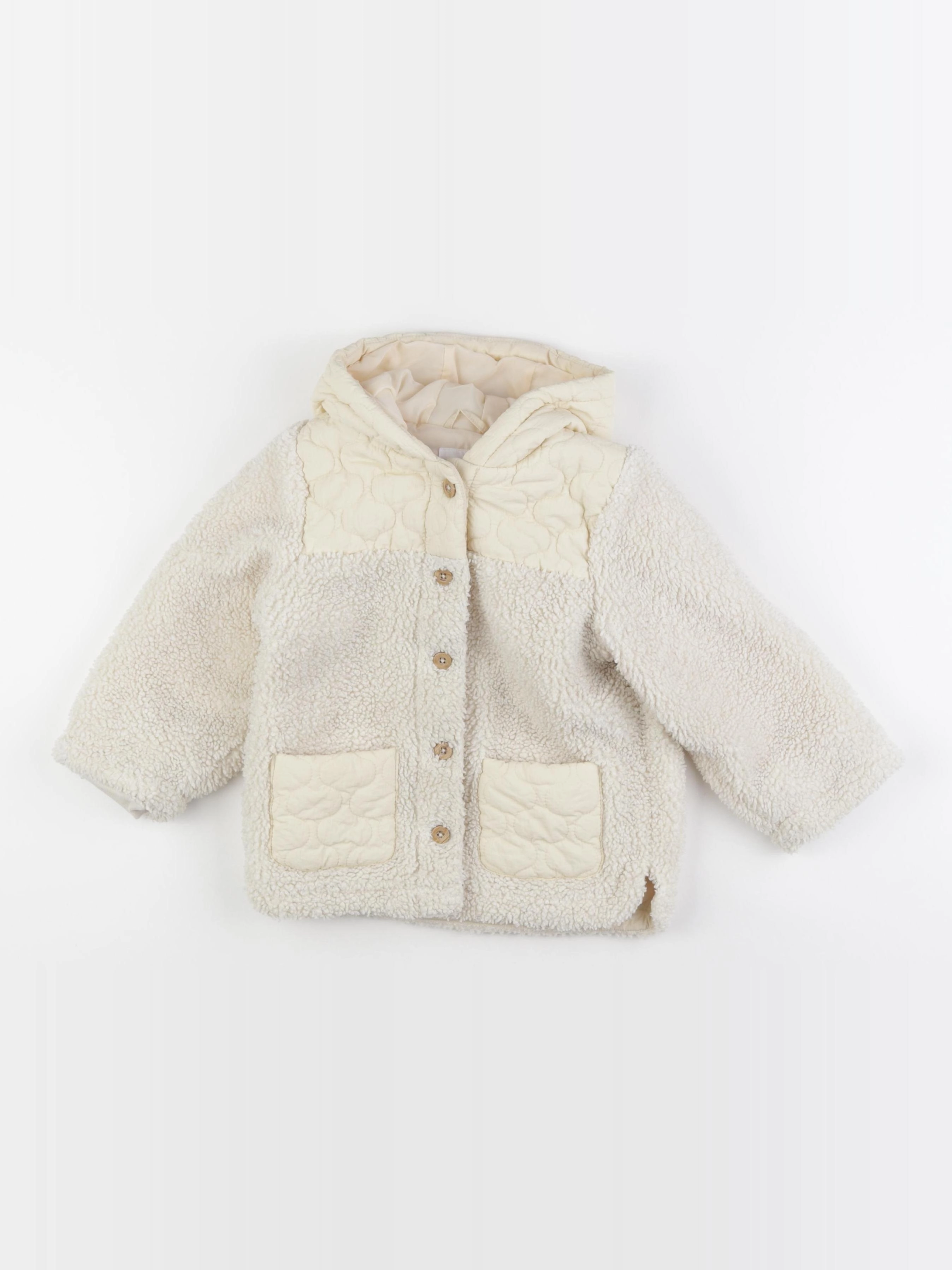 Vertbaudet - manteau beige - 24 mois