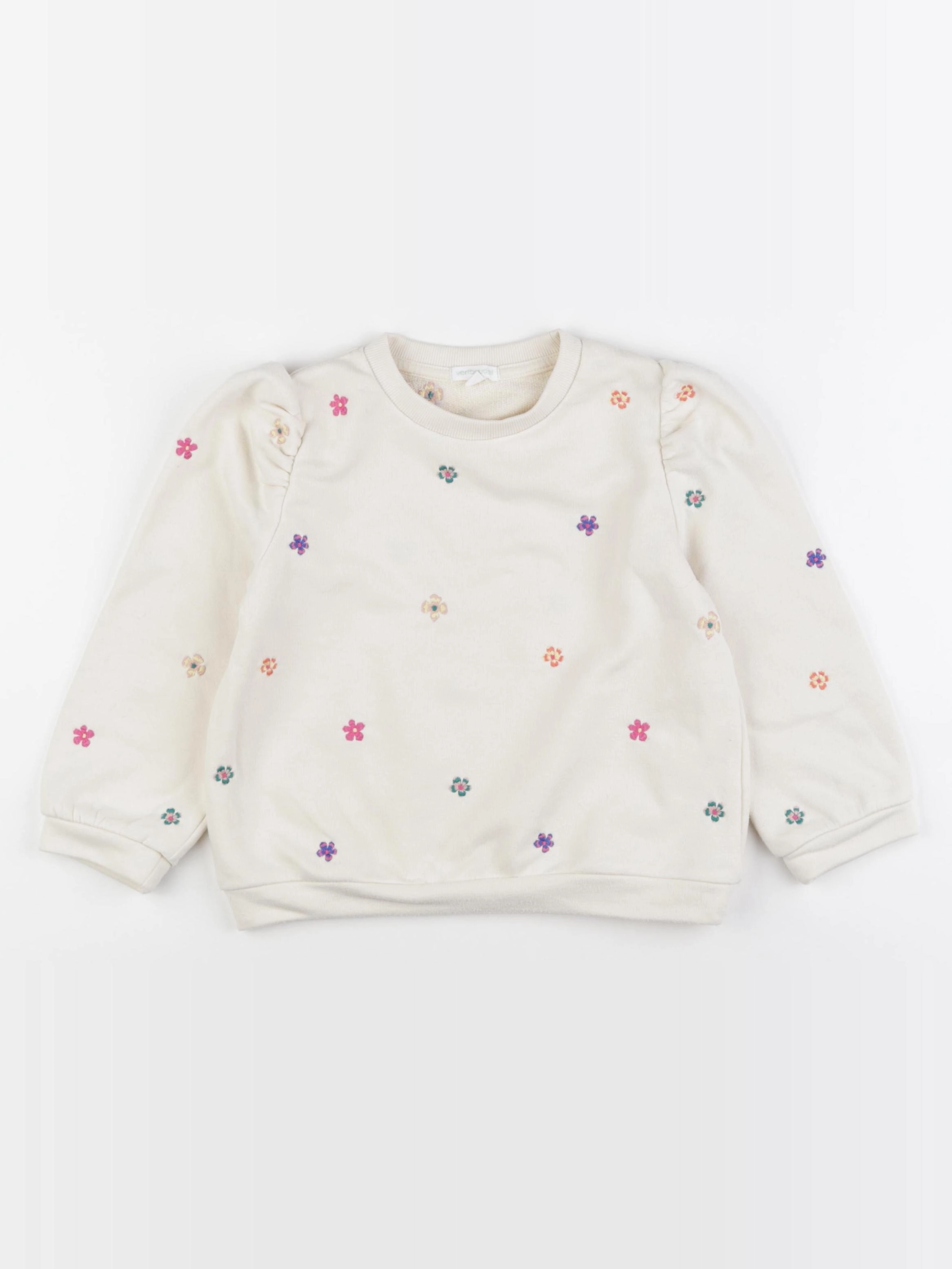 Vertbaudet - sweat beige - 5 ans
