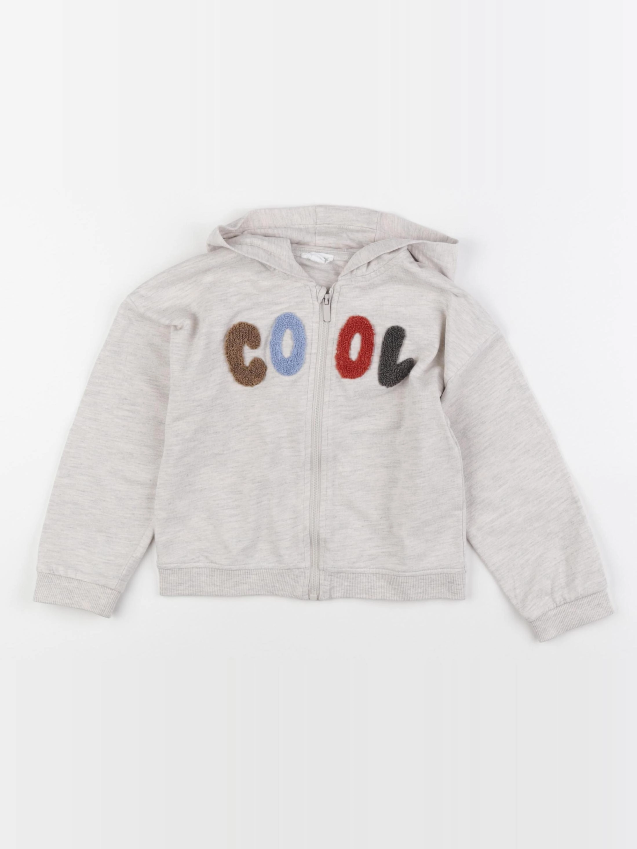 Vertbaudet - sweat beige - 36 mois