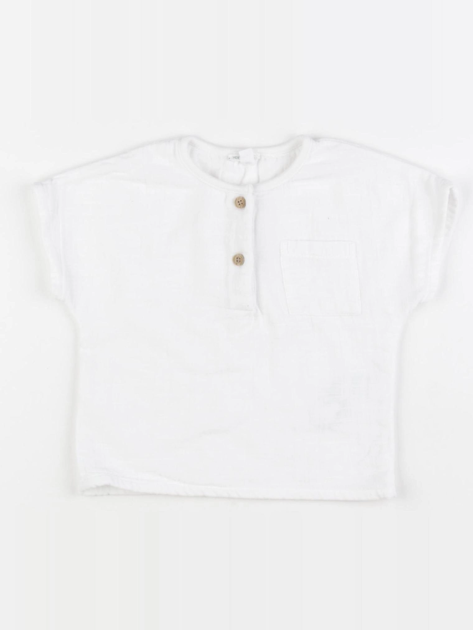 Vertbaudet - tee-shirt blanc - 18 mois