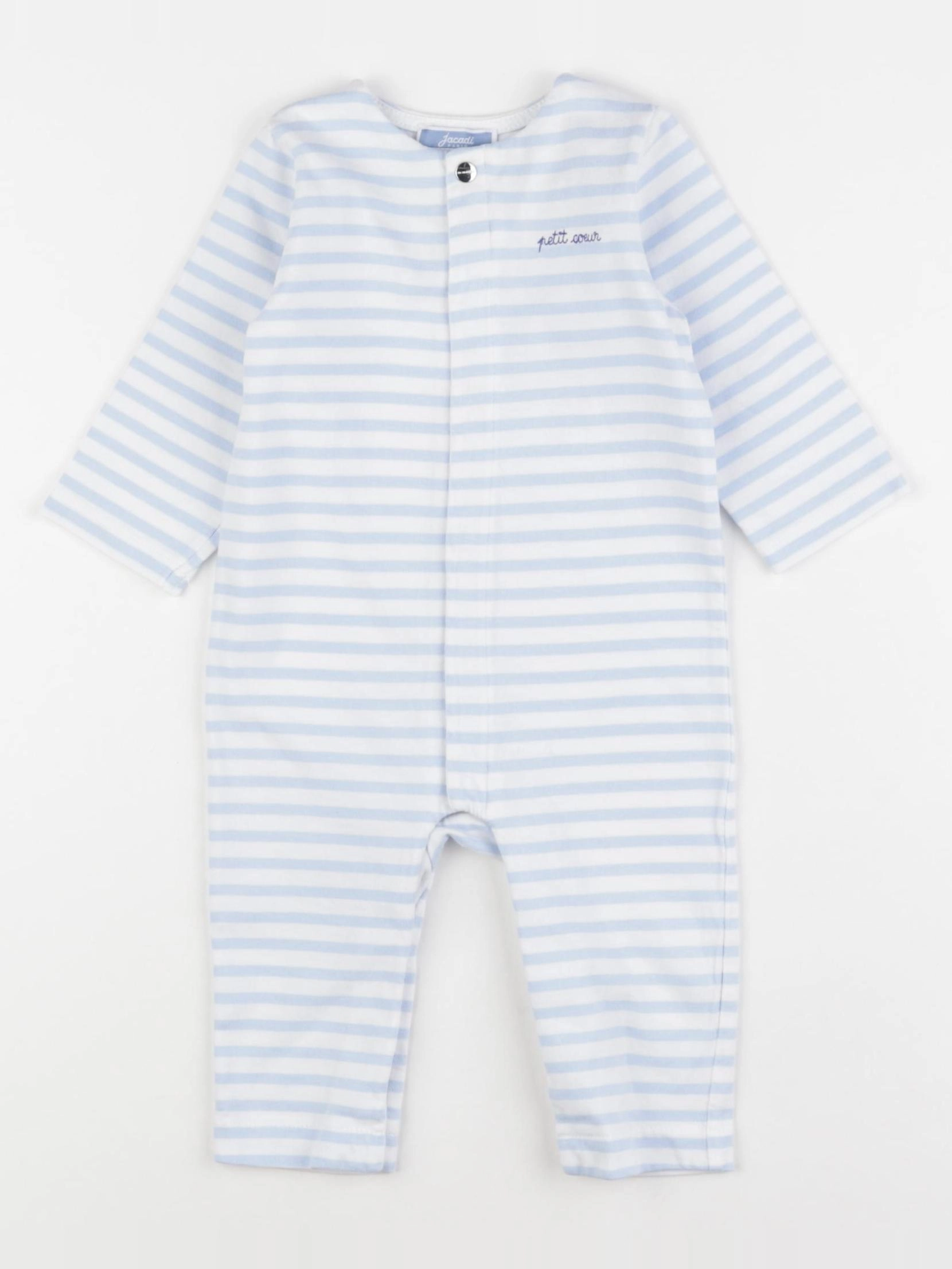 Jacadi - pyjama coton bleu - 6 mois