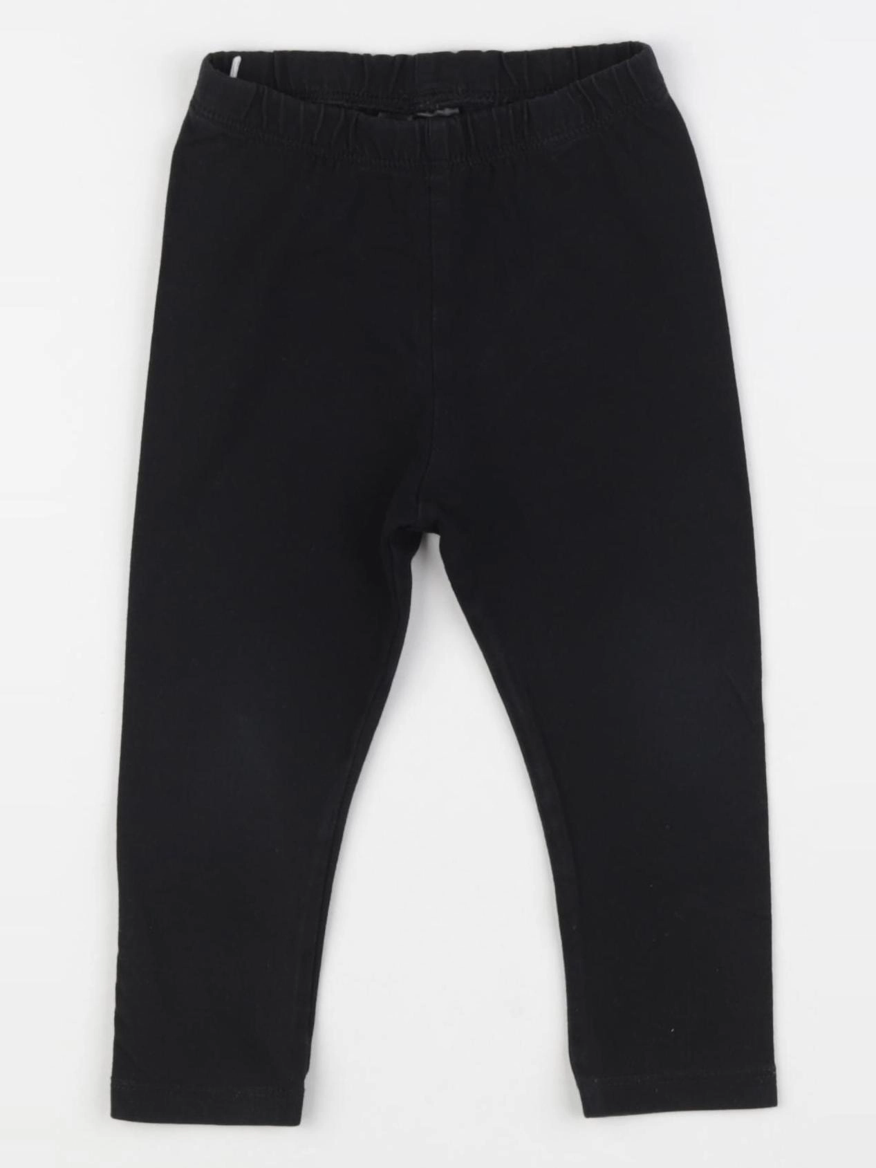 H&M - legging noir - 9/12 mois