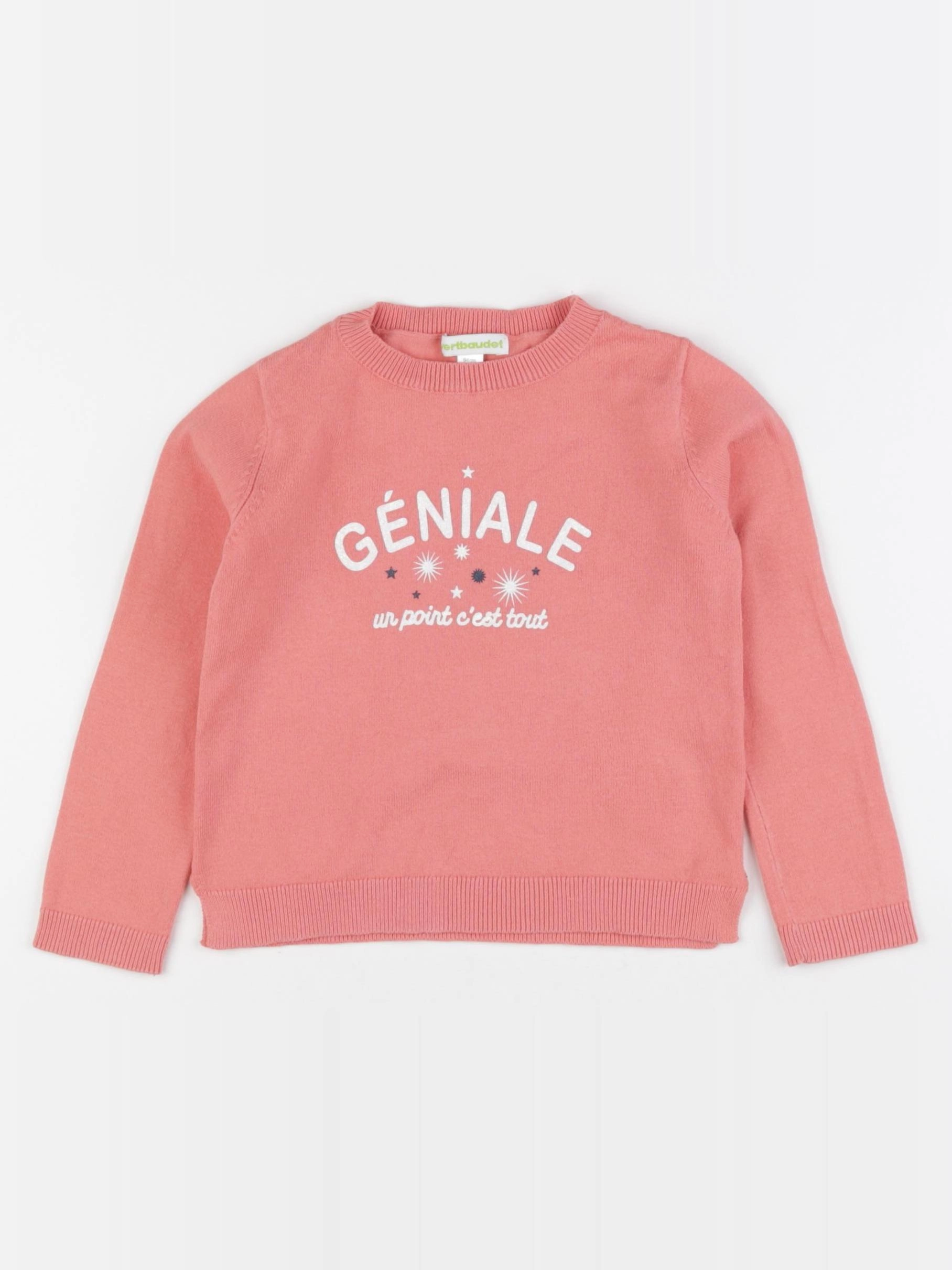 Vertbaudet - pull rose - 3 ans