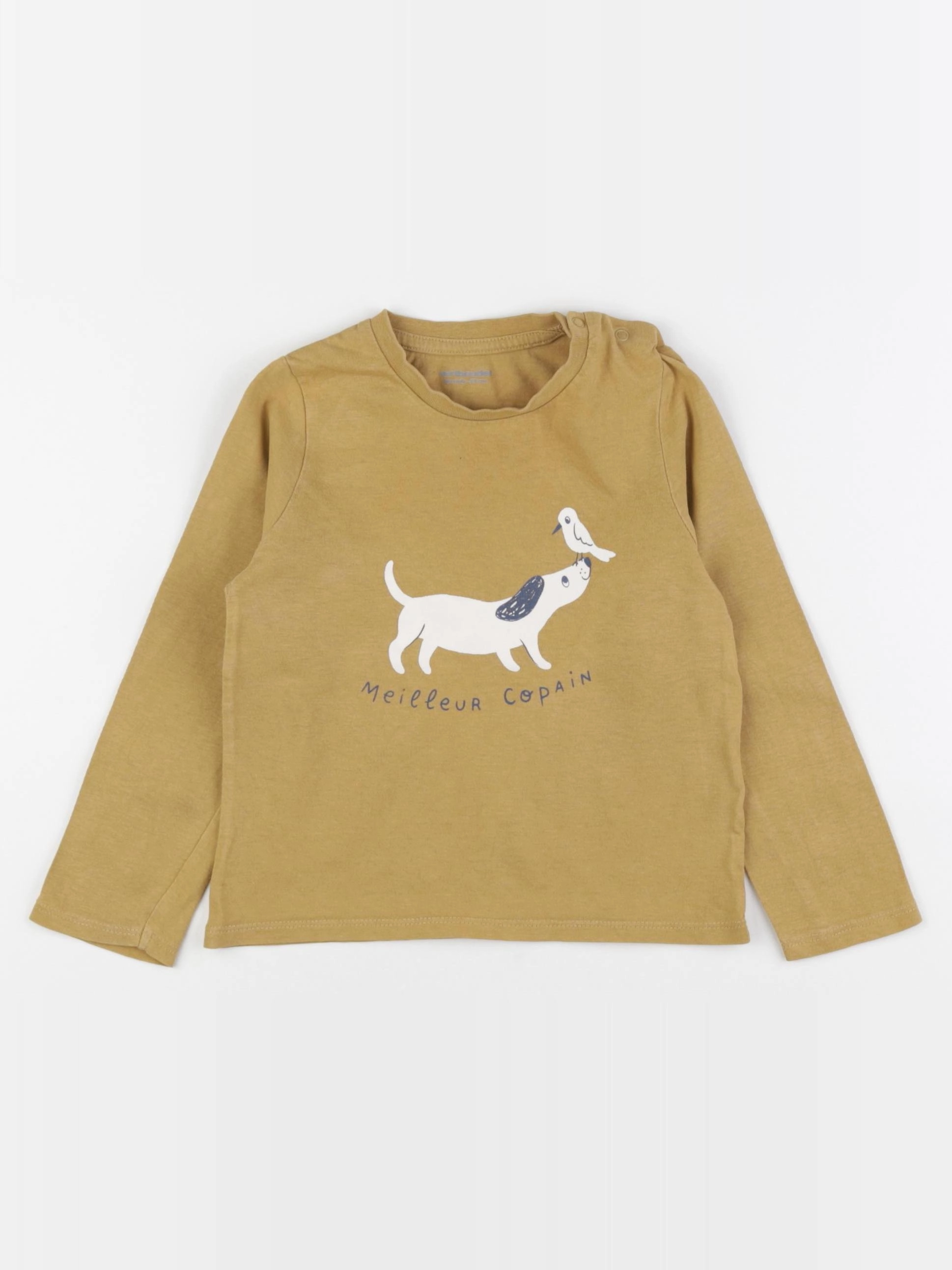 Vertbaudet - tee-shirt marron - 36 mois