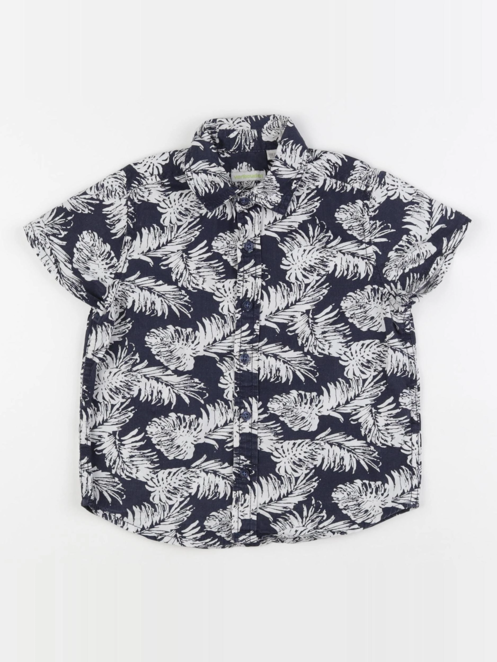 Vertbaudet - chemise bleu, blanc - 4 ans