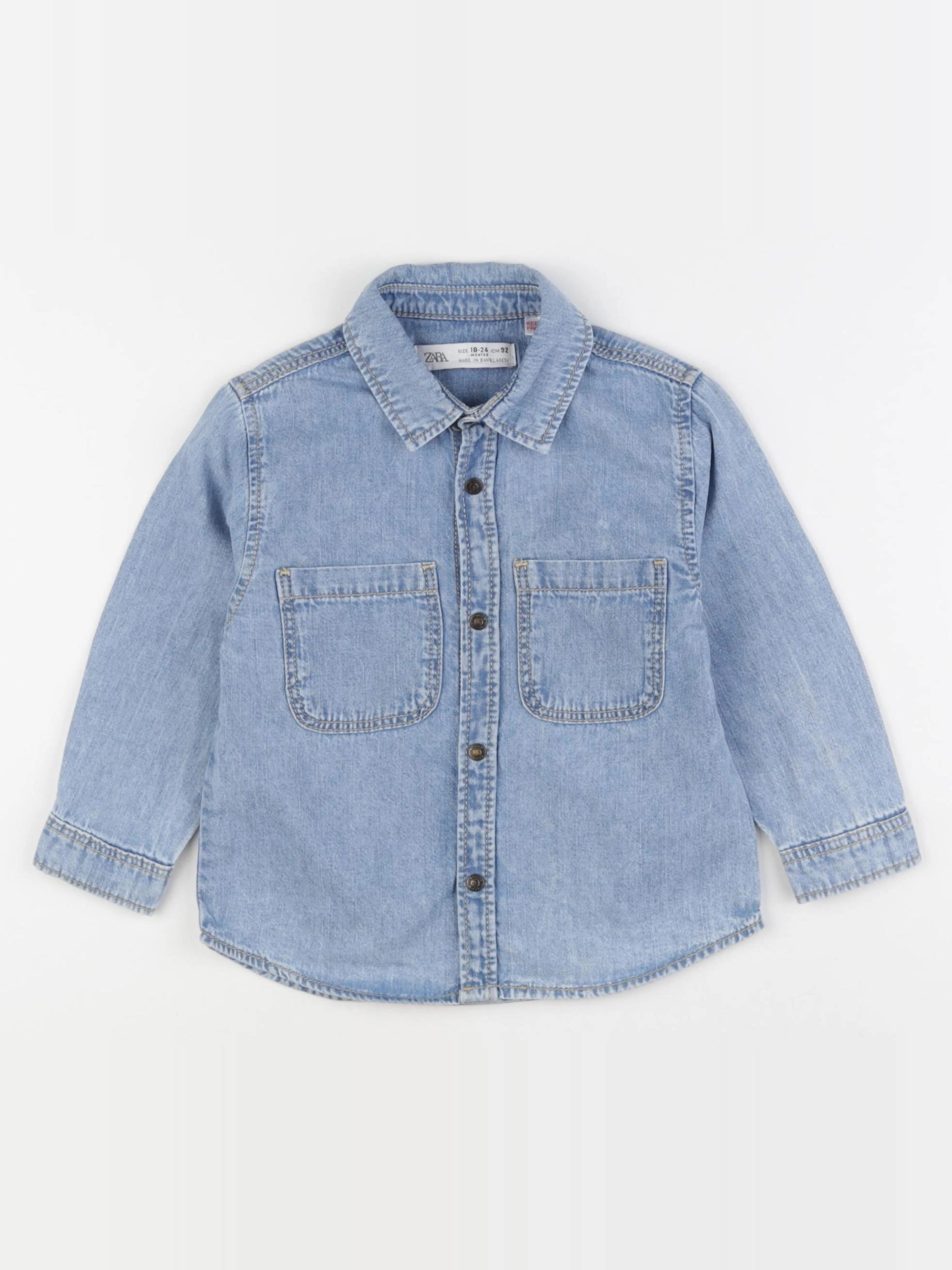Zara - chemise bleu - 18/24 mois