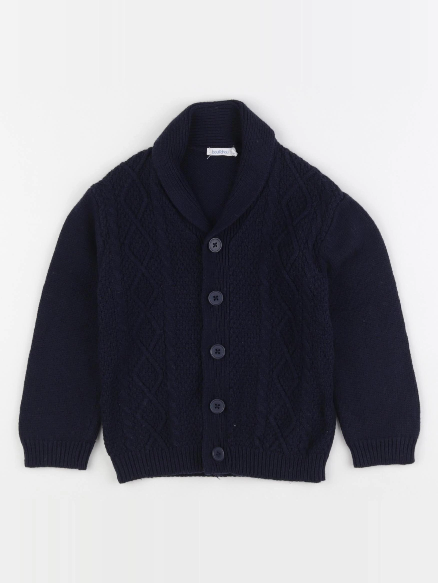 Boutchou - gilet bleu - 24 mois