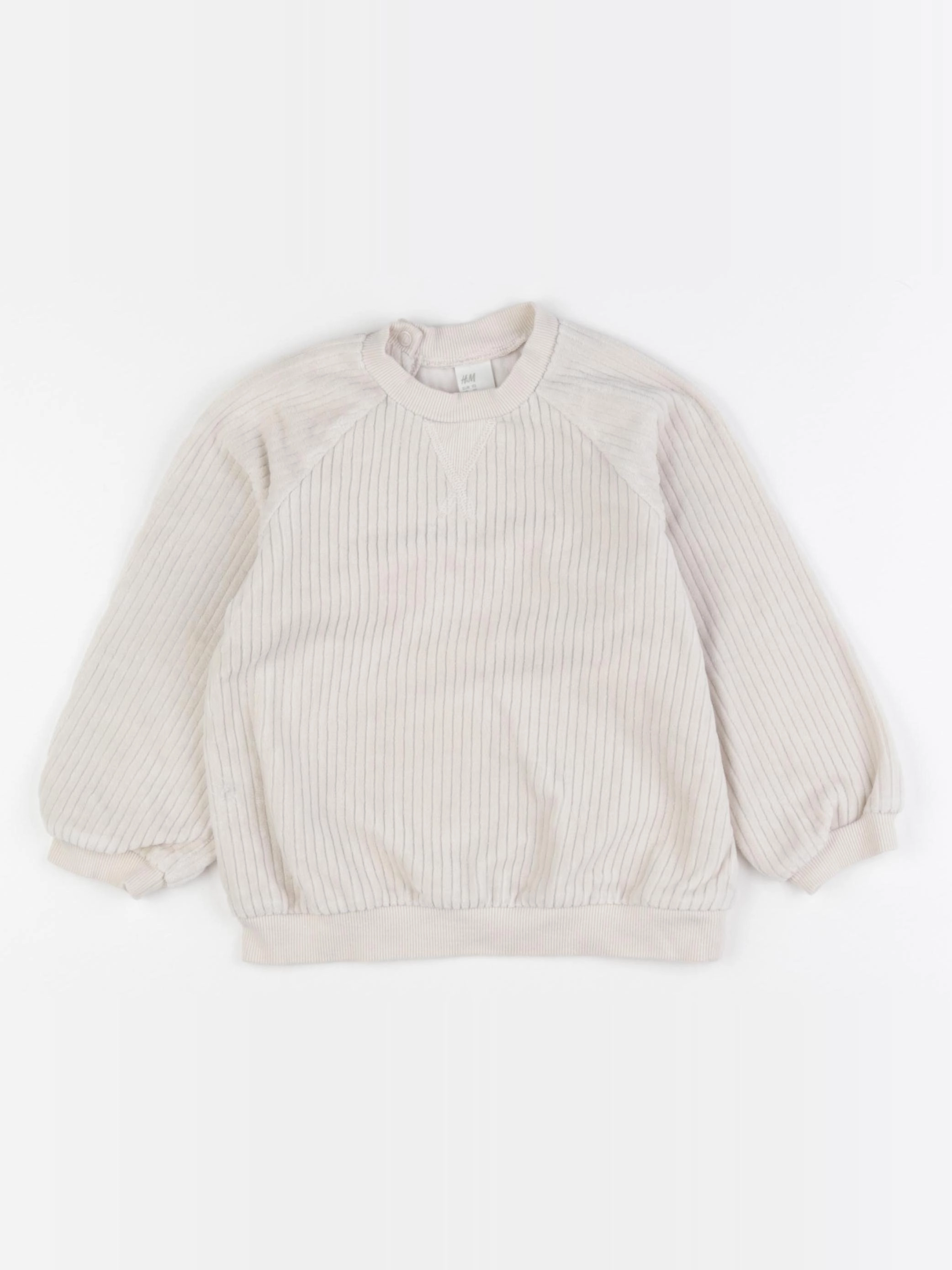 H&M - pull beige - 18/24 mois