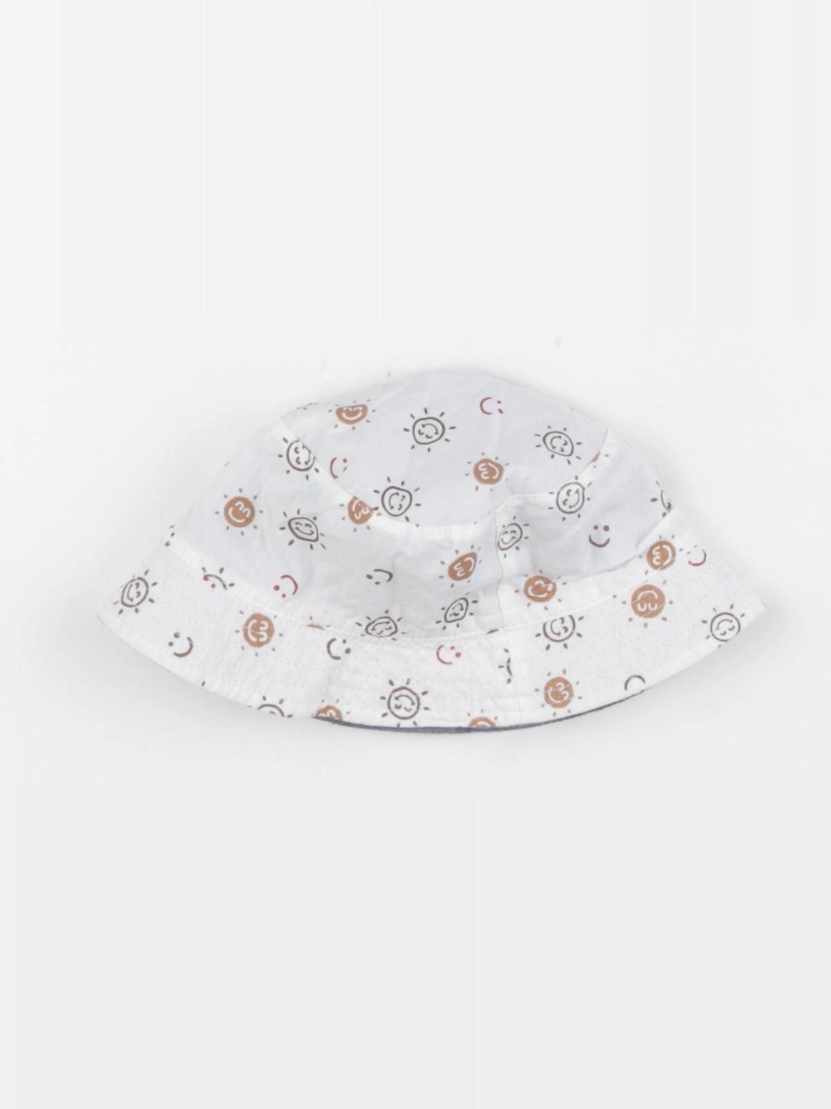 Vertbaudet - chapeau blanc, bleu - 12/18 mois