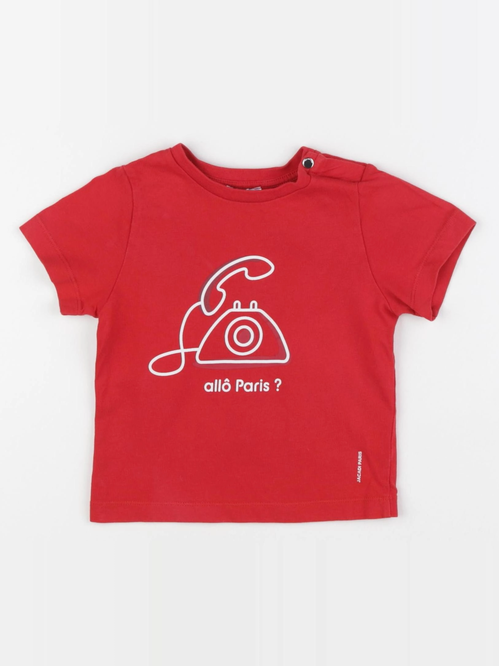 Jacadi - tee-shirt rouge - 24 mois
