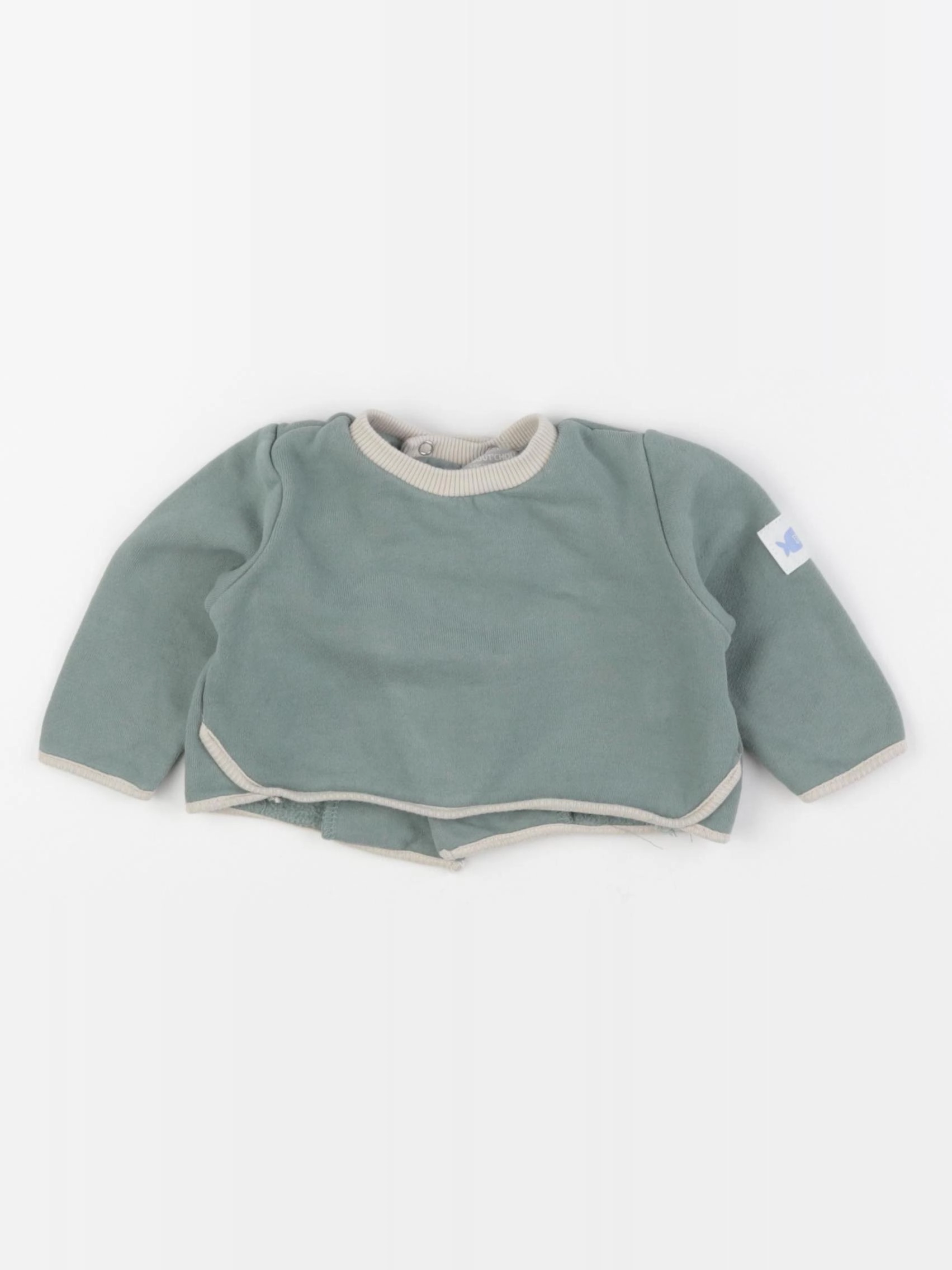 Boutchou - sweat vert - 3 mois